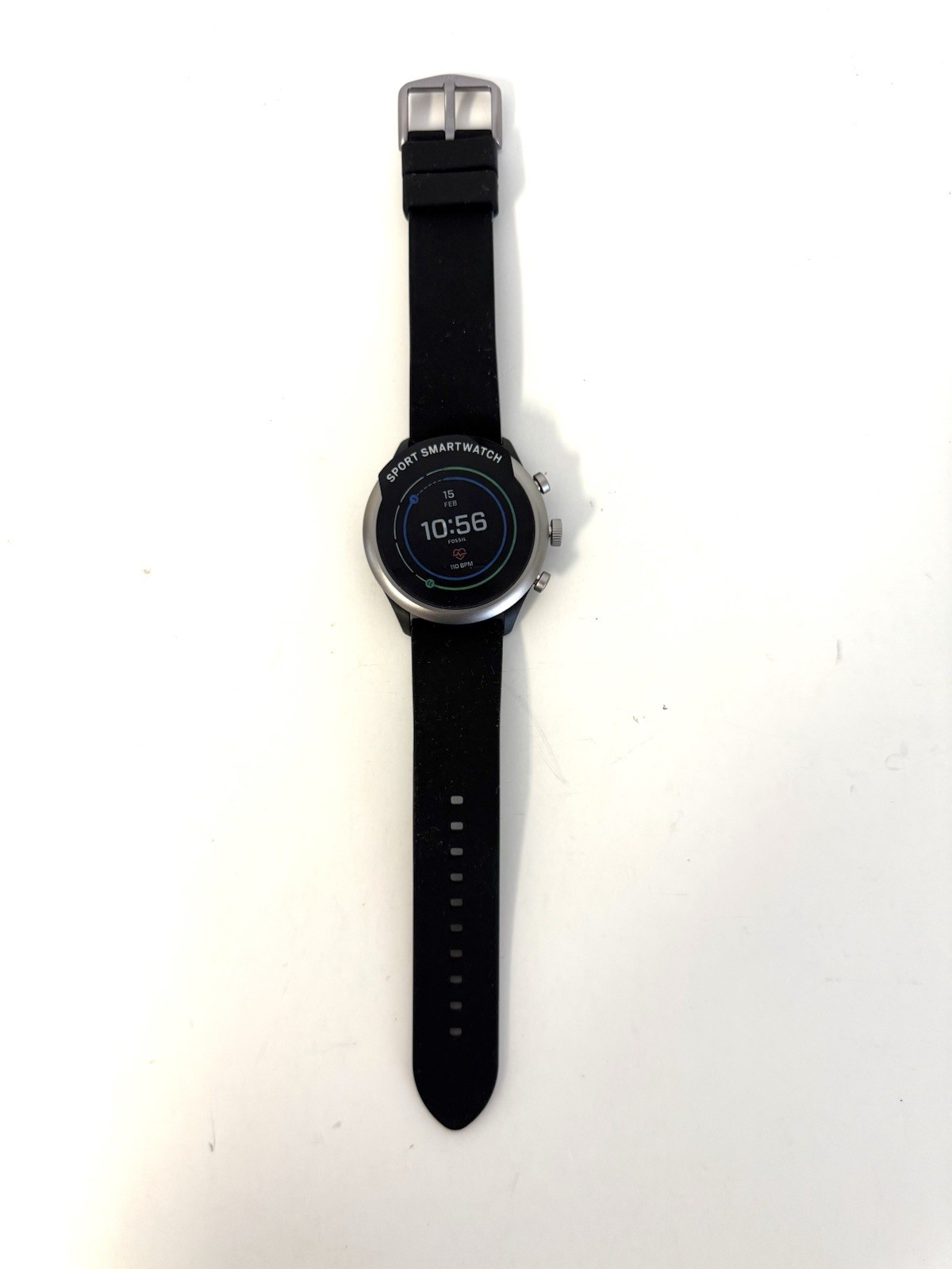 Fossil Sport Black Silicone Fitness Smartwatch FTW4019 – NO CH@RGER