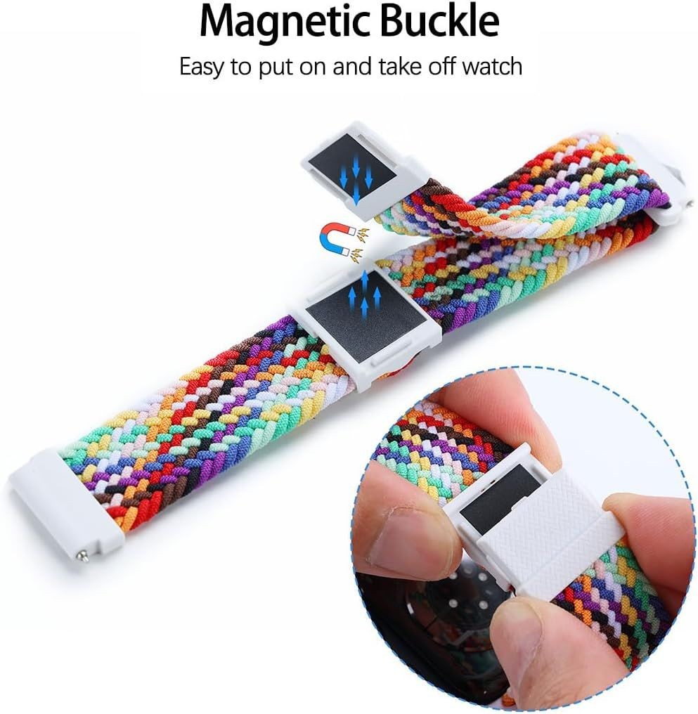 Strap Only For Apple Watch Adjustable Braided Band Magnetic Buckle Quick Release