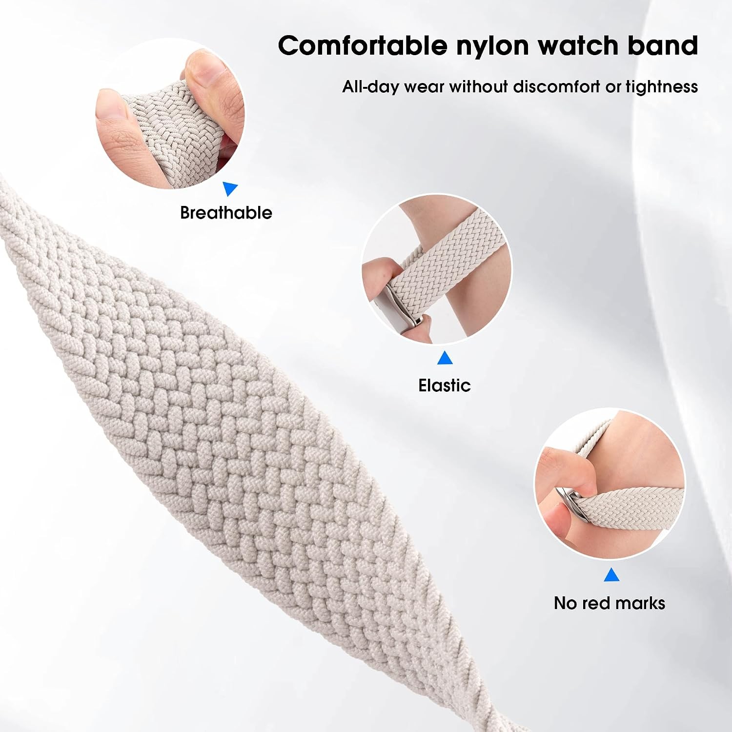 Adjustable Magnetic Stretchy Watch Band for Apple Watch 49mm 45mm 44mm 42mm