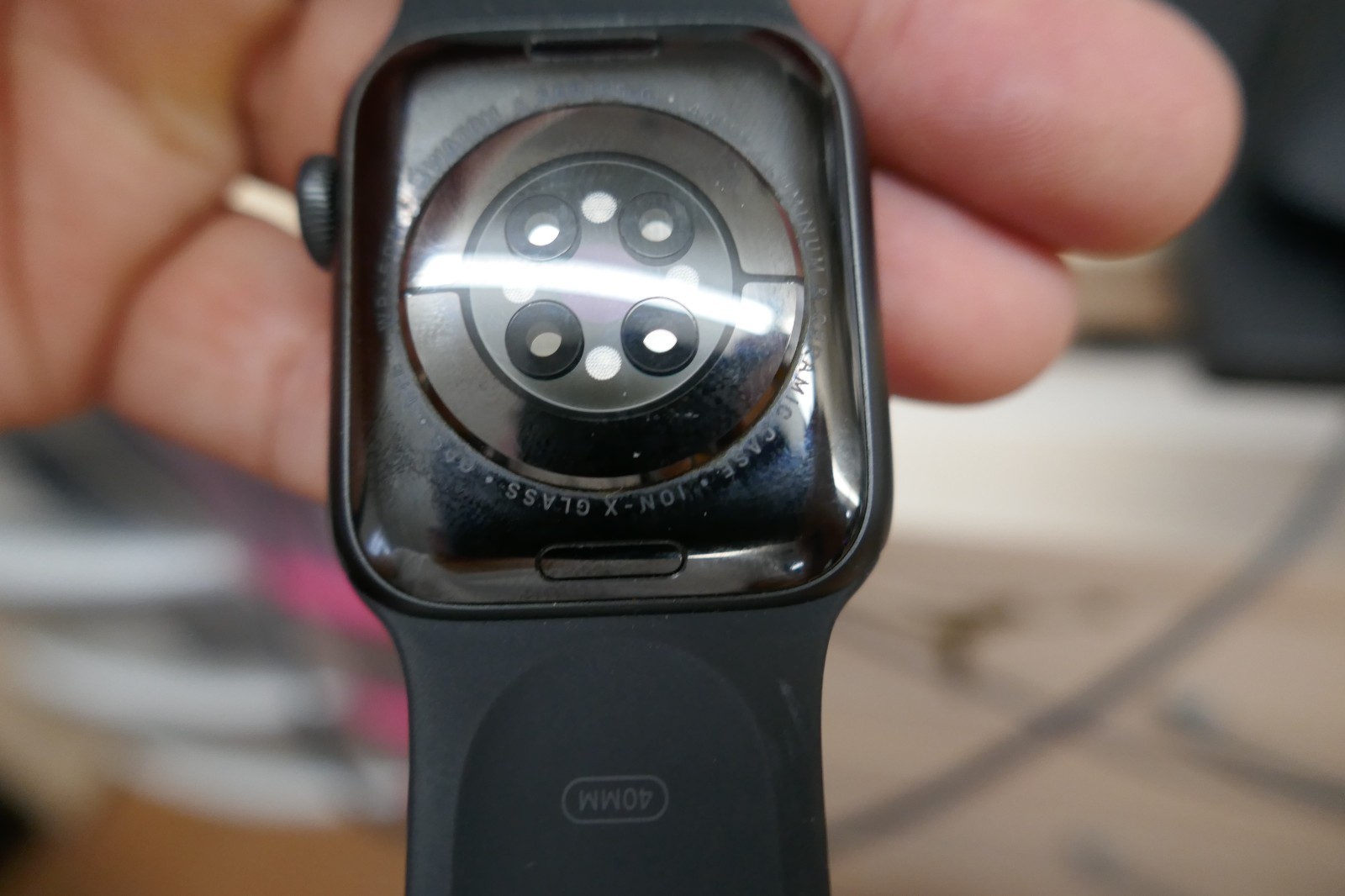 Apple Watch Series 6 Space Gray Aluminum Case with Black Sport Band