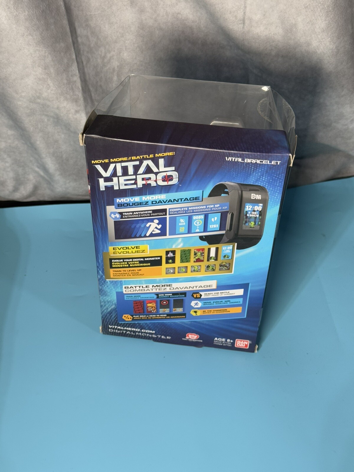 Bandai Vital Hero Black Bracelet Digital Monster Interactive Pulse city open box