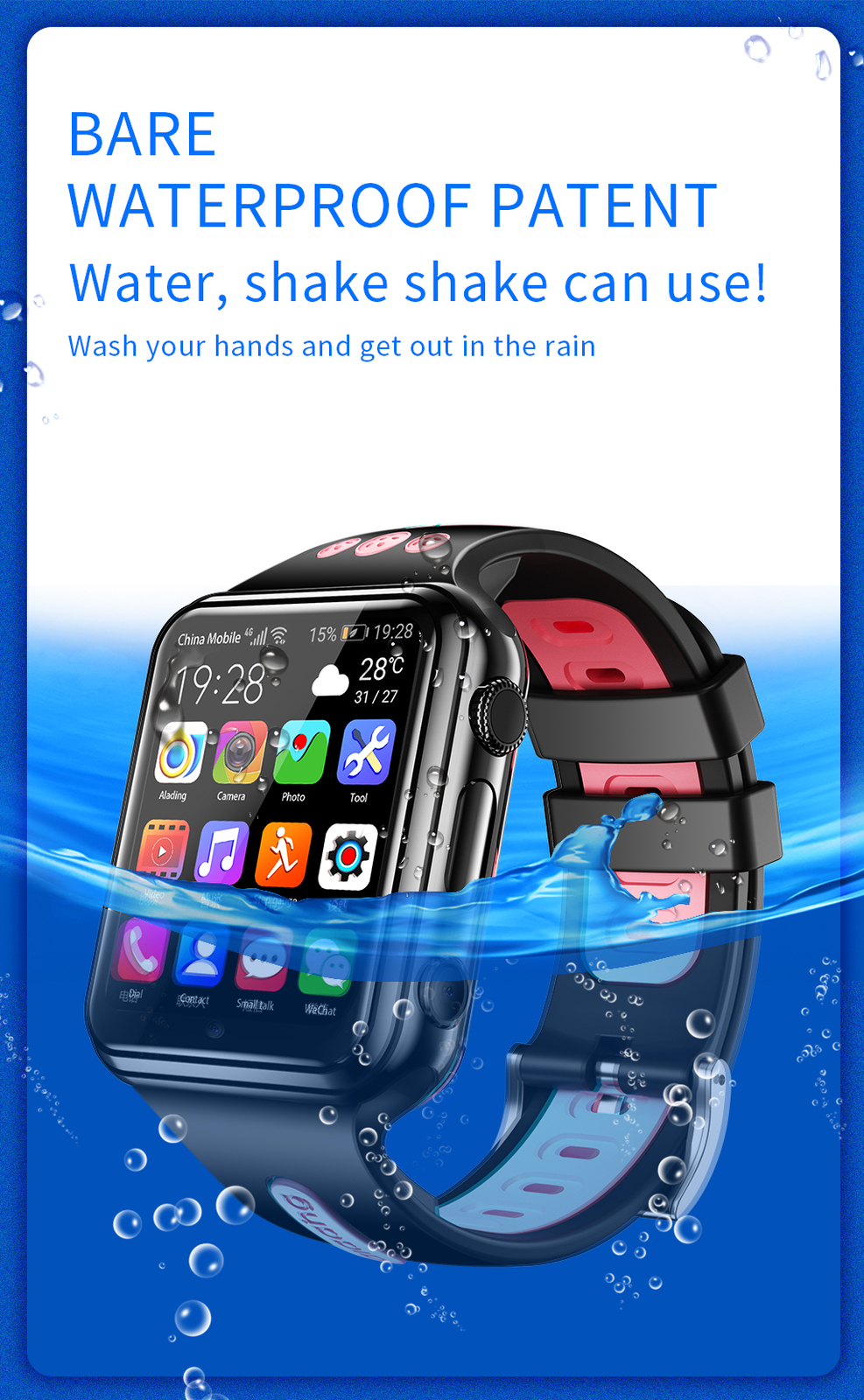 4G WiFi Children Smart Watch Kids Bluetooth Watch SOS Call Anti-Lost Tracker
