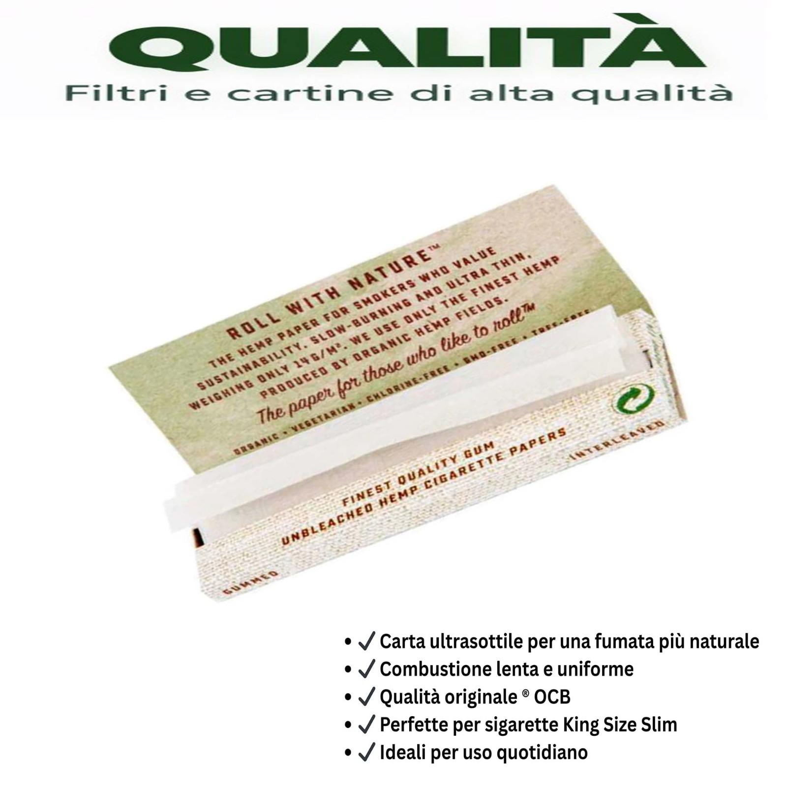 OCB CARTINE ORGANIC CORTE BIOLOGICA ECO SCATOLA DA 50 LIBRETTI