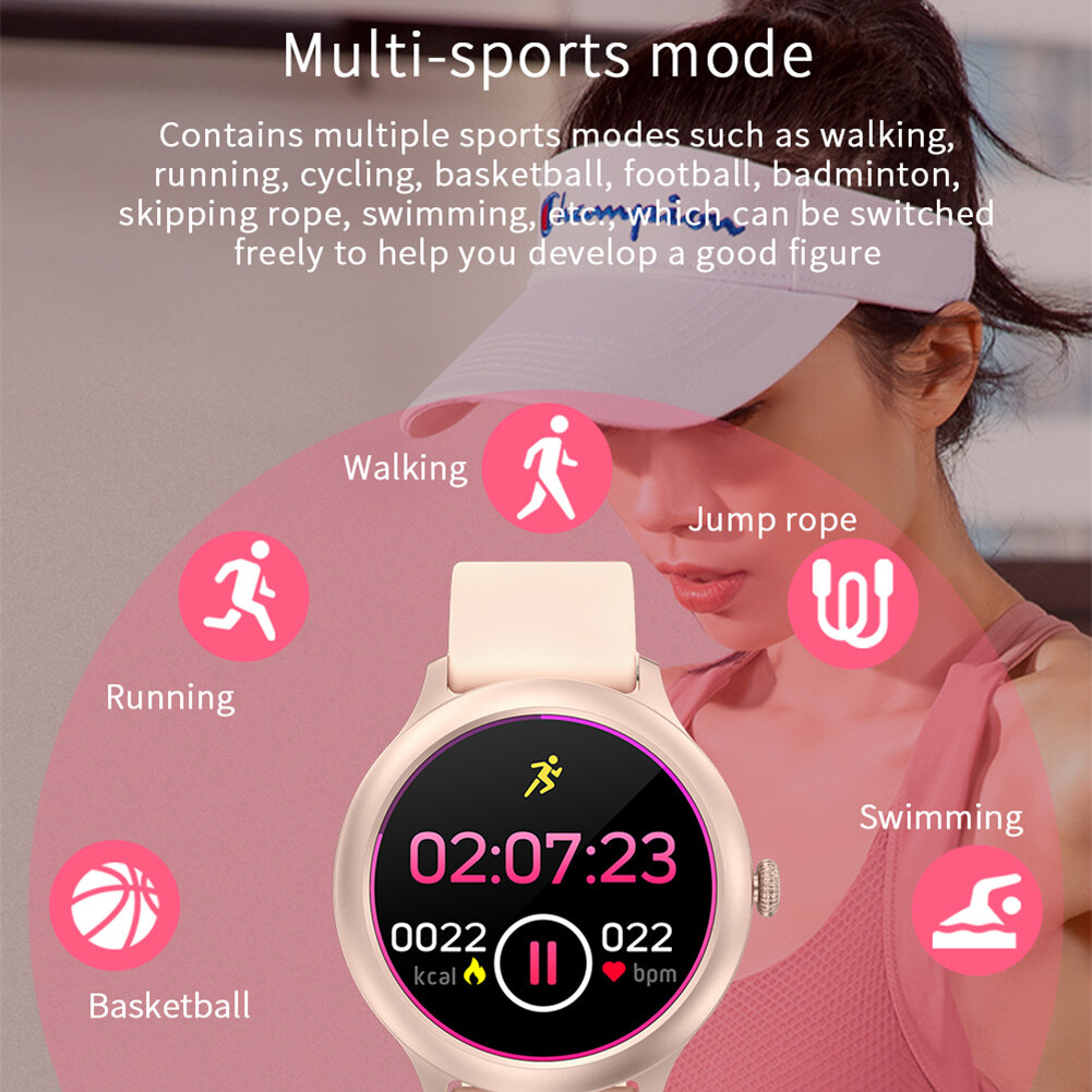 Ladies Women Smart Watch Luxury Stainless Steel Wristwatch For Women Girls Gifts