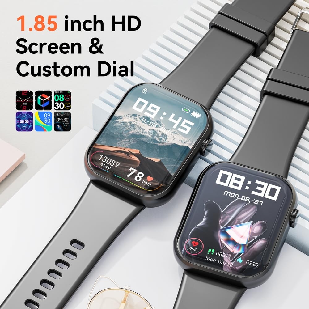 (Answer/Make ) 1.85inch Fitness Tracker, DIY Dials/Pedometer/Calories/Multipl…