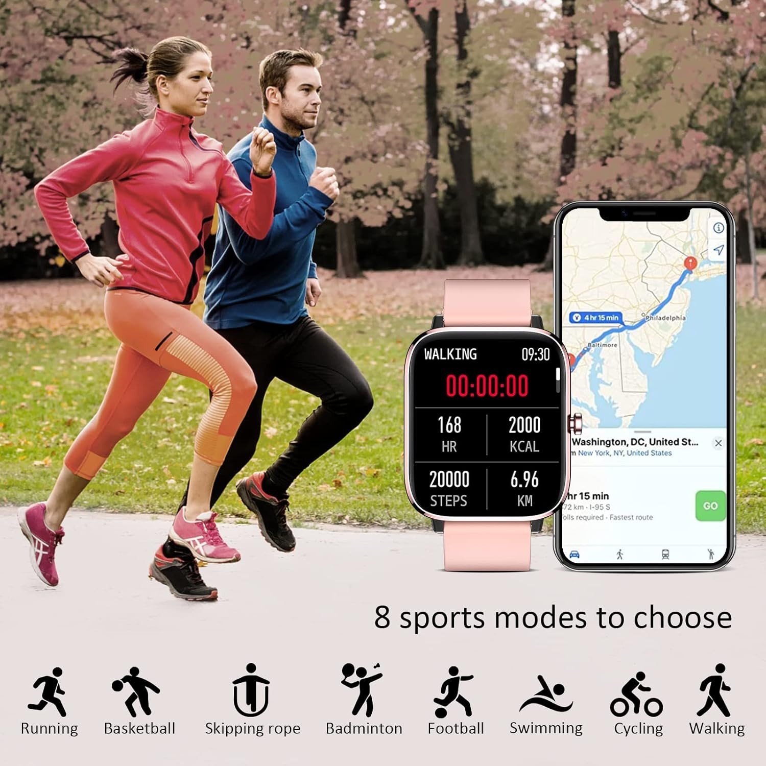 Reloj Inteligente de Mujer Hombre para Iphone Apple Samsung Android y Bluetooth