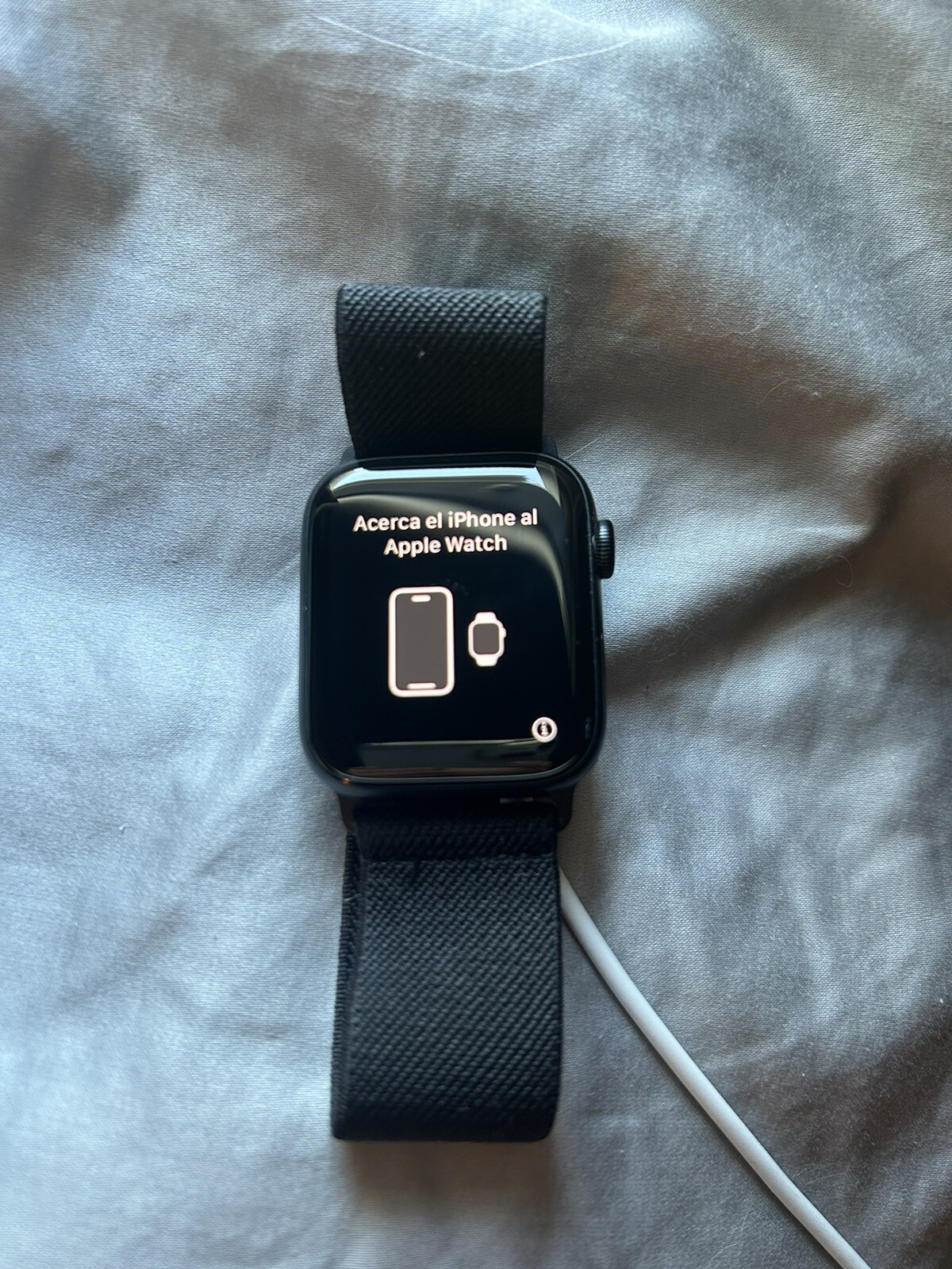 Apple Watch SE (2022) 44mm Midnight Aluminum Case with Sport Band, M/L (GPS +…