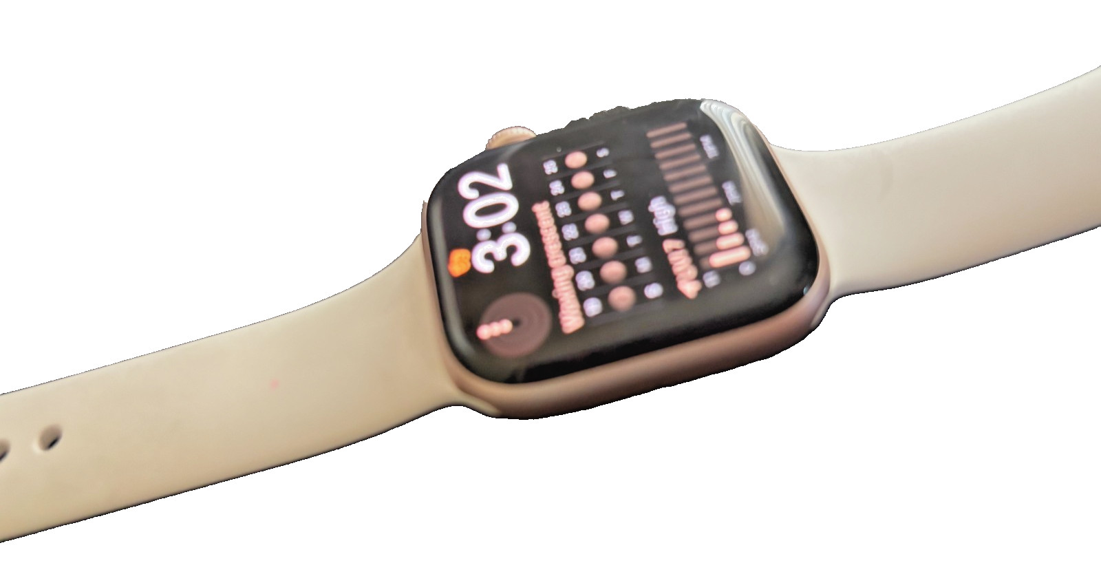 Apple Watch Series 10 42mm GPS Rose Gold Aluminum – Light Blush Band – Excellent