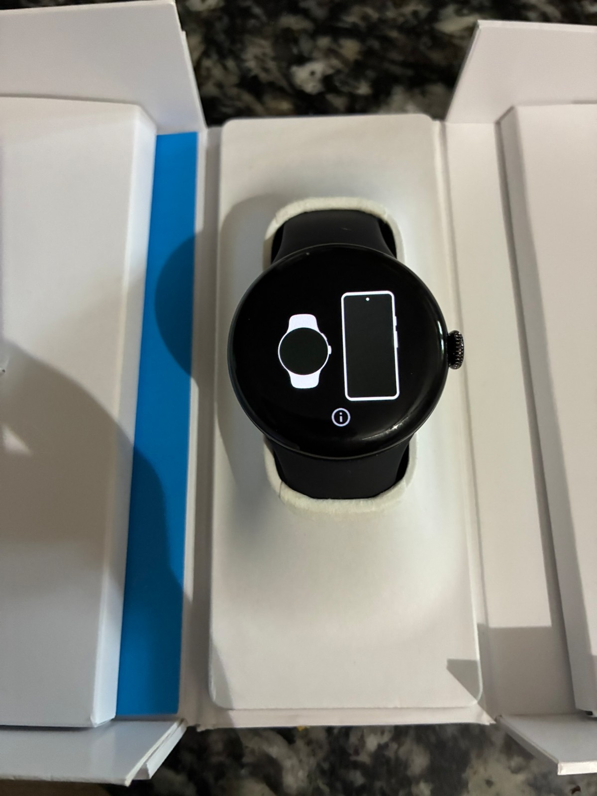 Google Pixel Watch 2 41mm Matte Black Aluminum Case with Obsidian Black Silicone