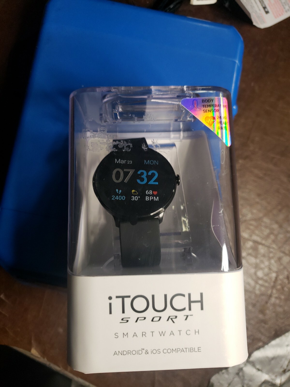 iTouch Sport SmartWatch Black Band Android and iOS Compatible brand new and seal