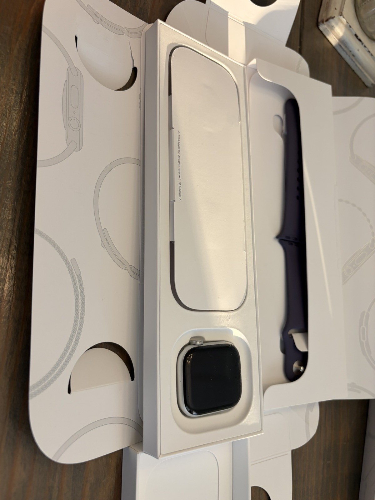 Apple Watch Series 11 42mm GPS Silver w/ S/M Purple Fog Sport Band MEU64LW/A