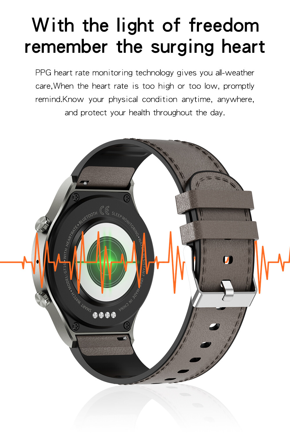 Smart Watch Men Women Sports Fitness Tracker Bluetooth Reminder IP68 Waterproof
