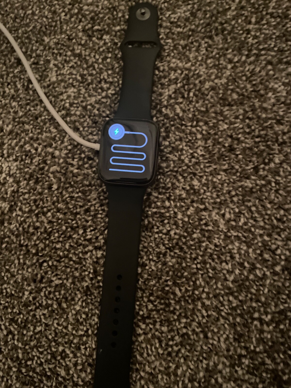 Apple Watch SE 44mm Space Gray Aluminum Case with Black Sport Band – Regular…