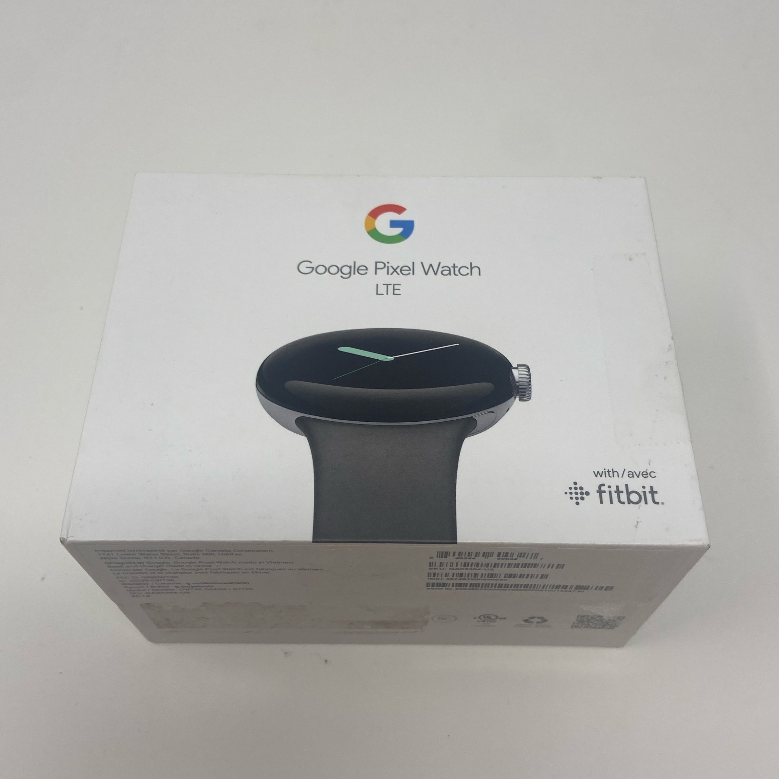 Google Pixel Watch Wi-Fi 41mm Polished Silver/Charcoal GA03305-US