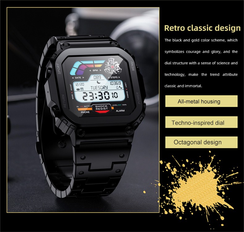 Smart Watch Bluetooth Calling Waterproof Health Monitor For IOS Android New