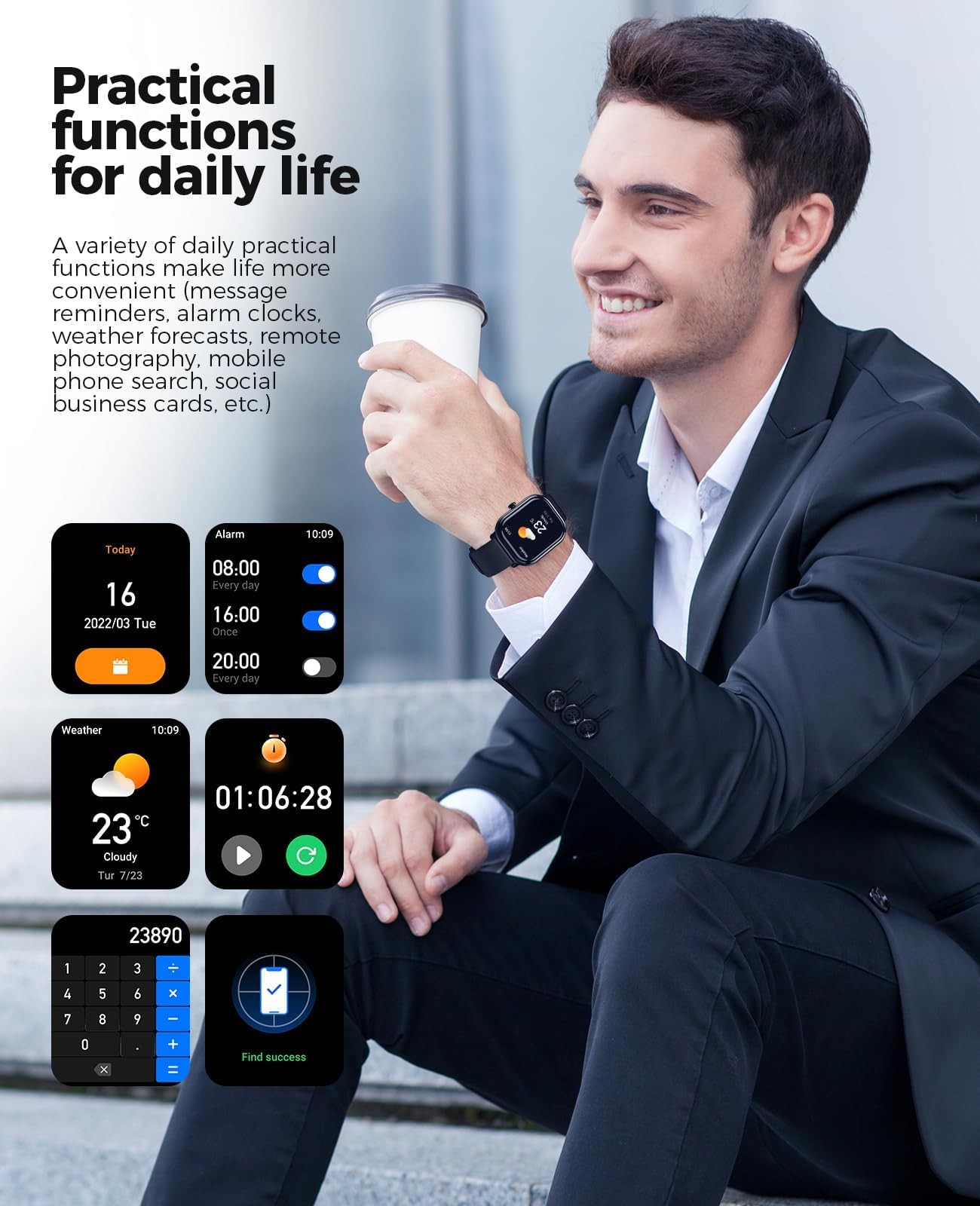 (Answer/Make ), AMOLED Smart Watches for Women with 100+ Sport Modes//Heart R…