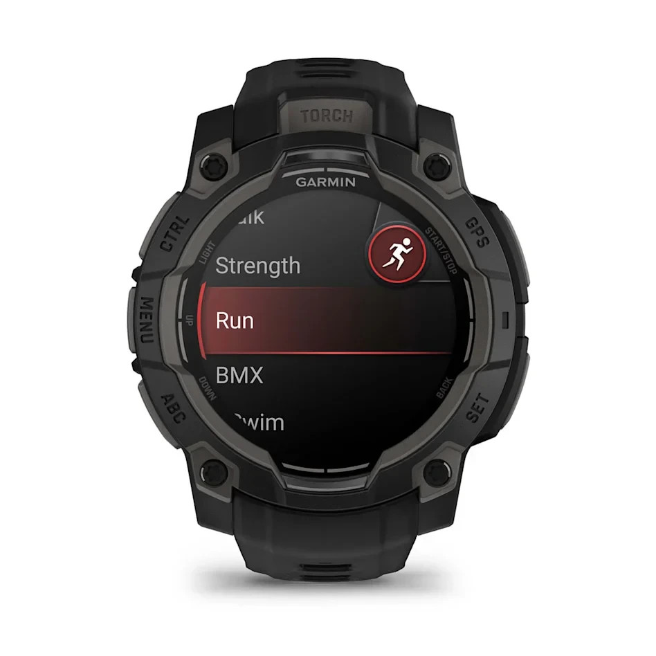 Garmin Instinct 3 45MM GPS Smartwatch with AMOLED Display, Black with Black Band