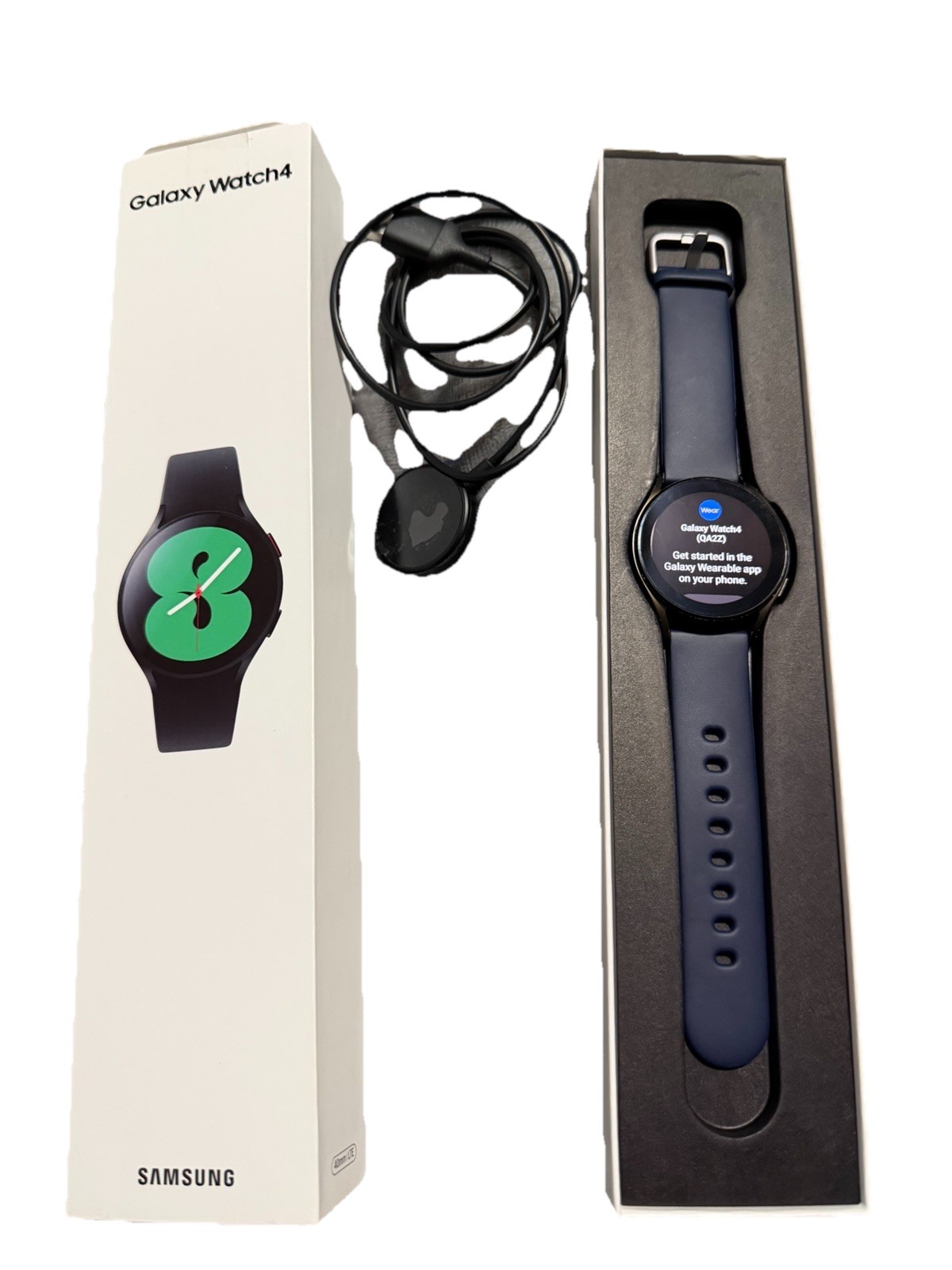 Samsung Galaxy Watch4 SM-R865 40mm Aluminum Case with Sport Band – Black…