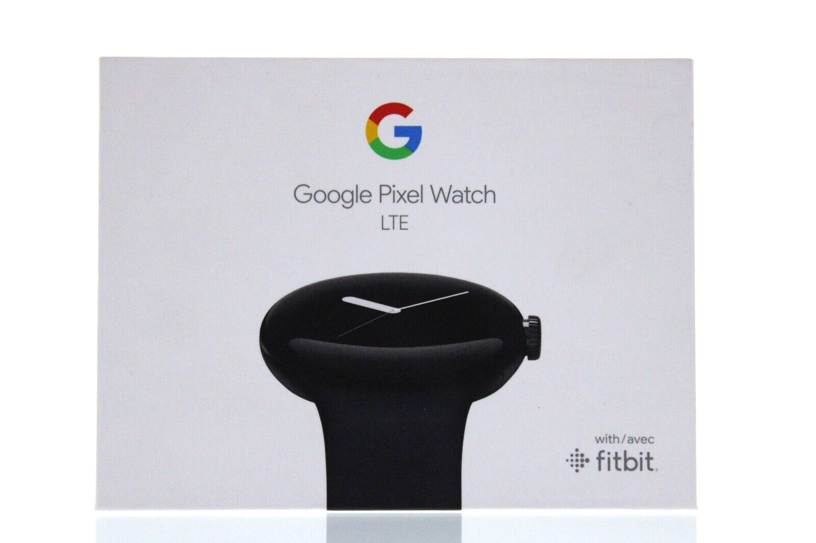 Google Pixel Watch LTE 41MM – Matte Black Stainless Steel, Obsidian Band