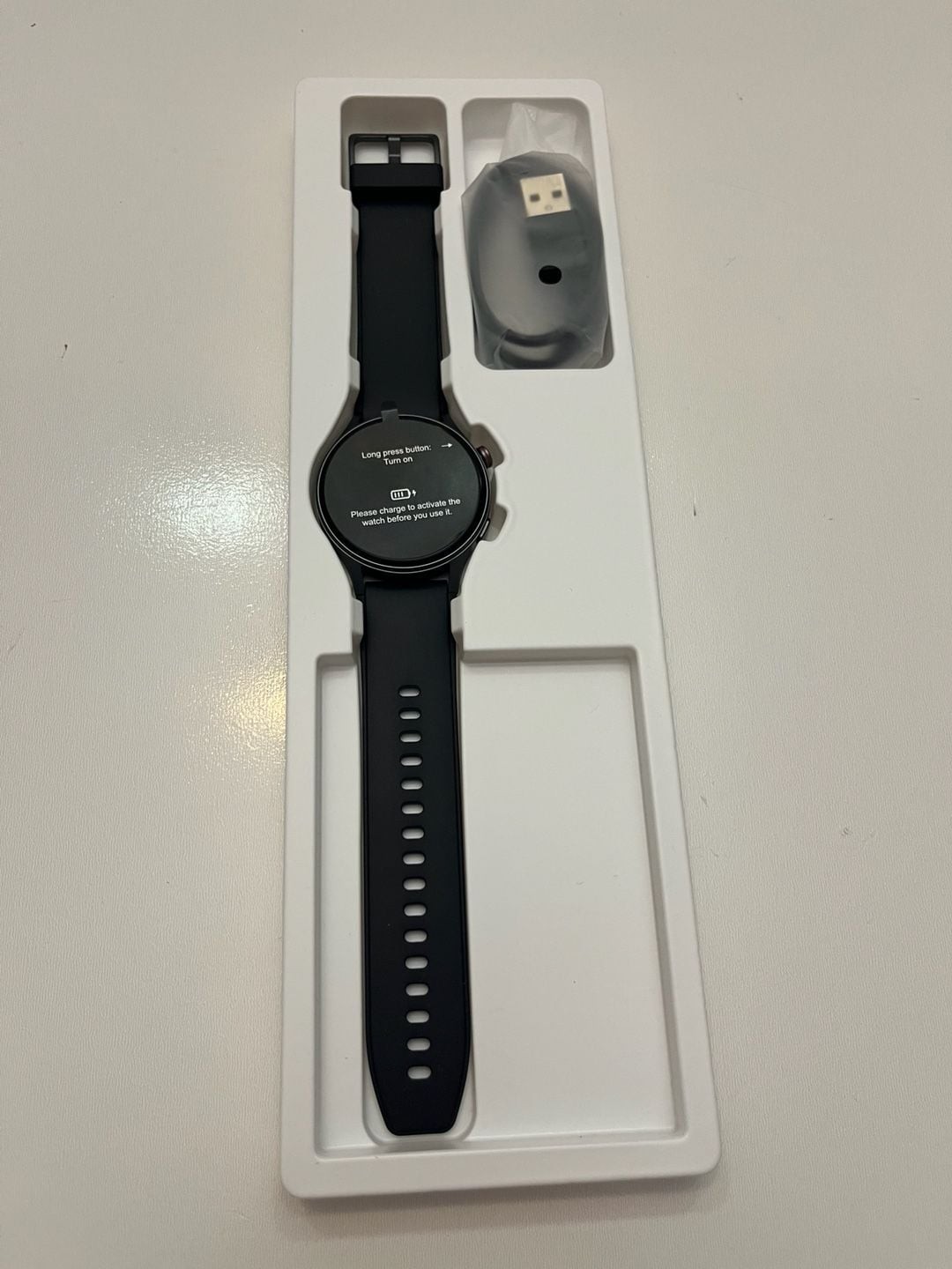 AR-01 Smart Watch 1.32” Black Bluetooth Fitness Tracker VeryFit Open Box New