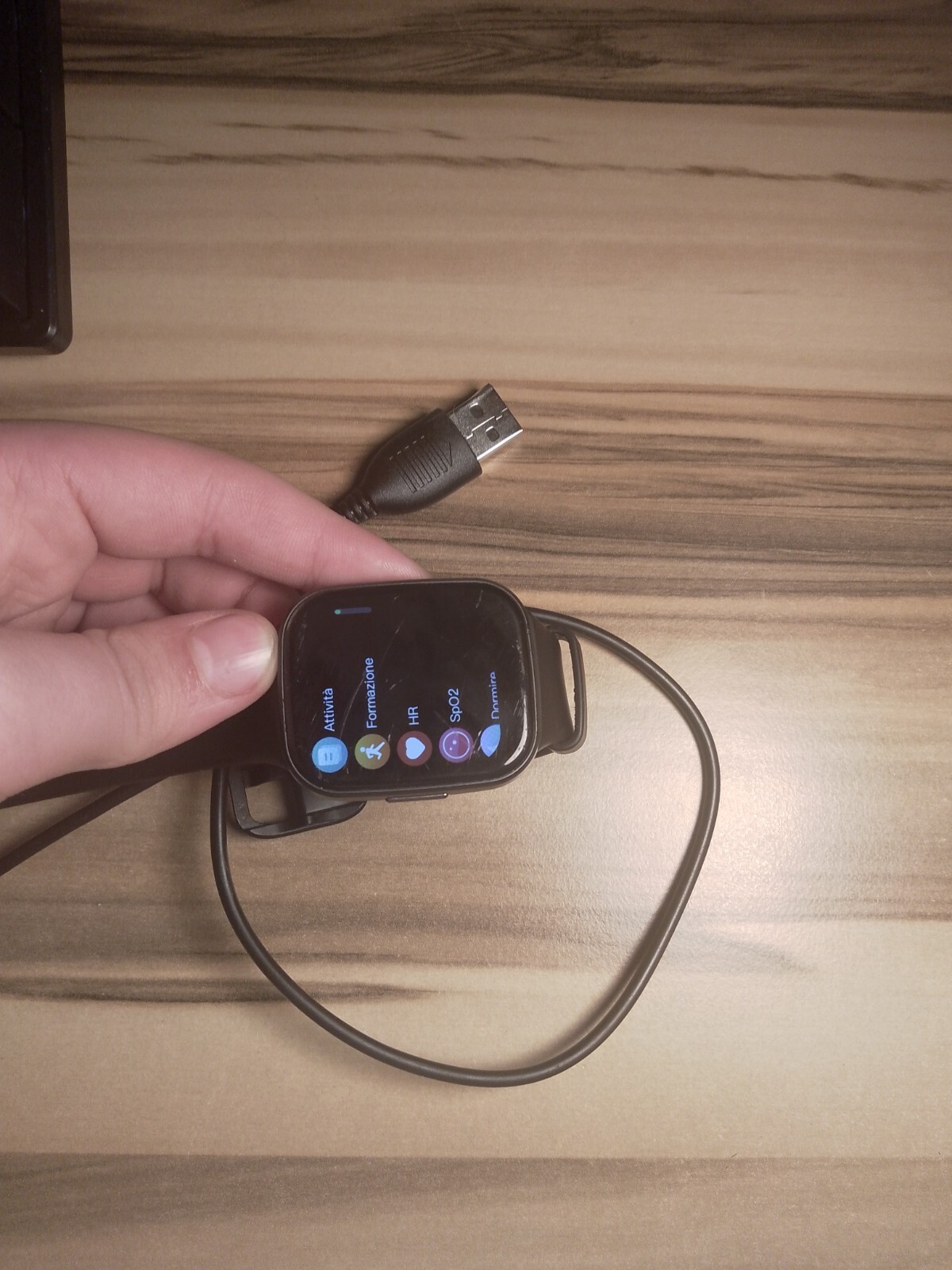 smart watch andriod keephealth cracked a Little black specs good