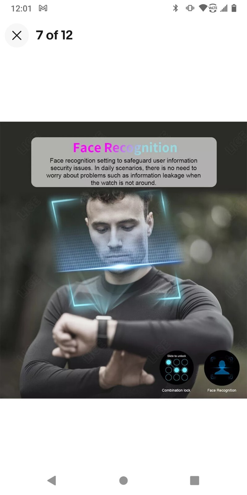 LIGE 4G Smart Watch Men GPS WIFI SIM Card Bluetooth Call IP67 Waterproof
