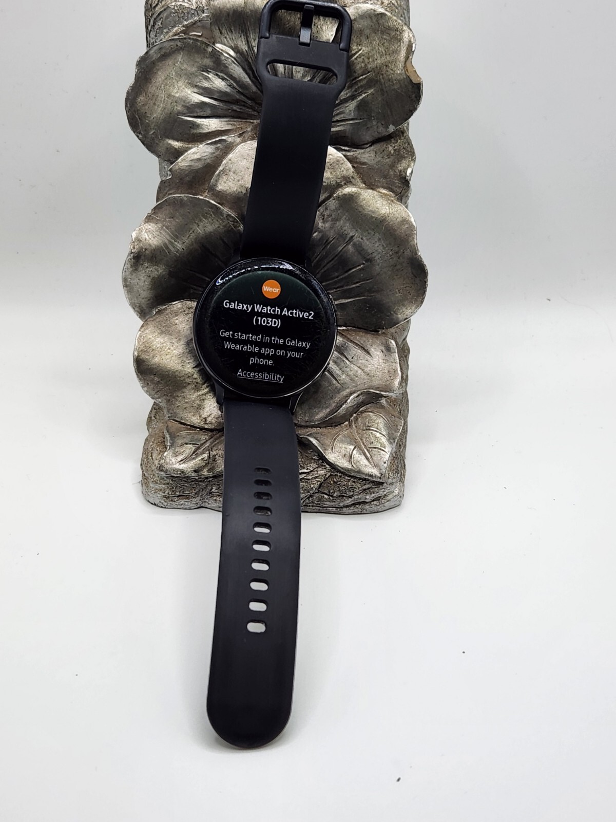Samsung Galaxy Watch Active 2 SM-R820 44mm Aluminum Case,used, black band #169
