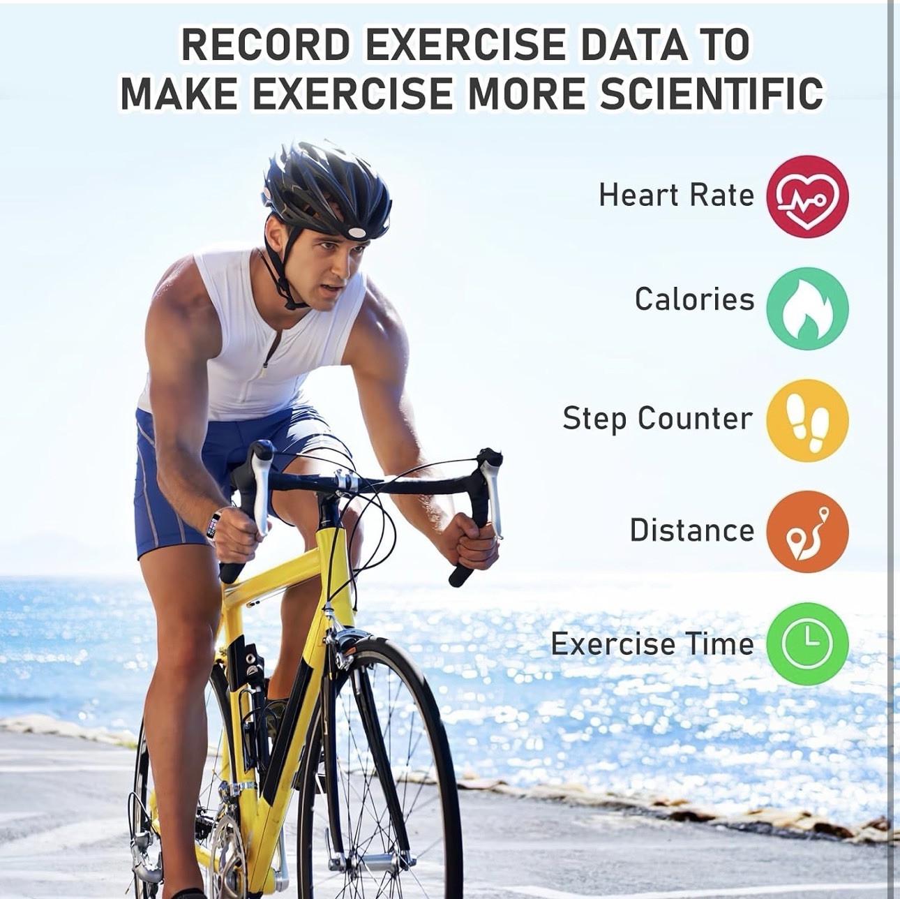 Fitness Tracker with 24/7Heart Rate, Blood Pressure, Sleep Tracking, Calorie.