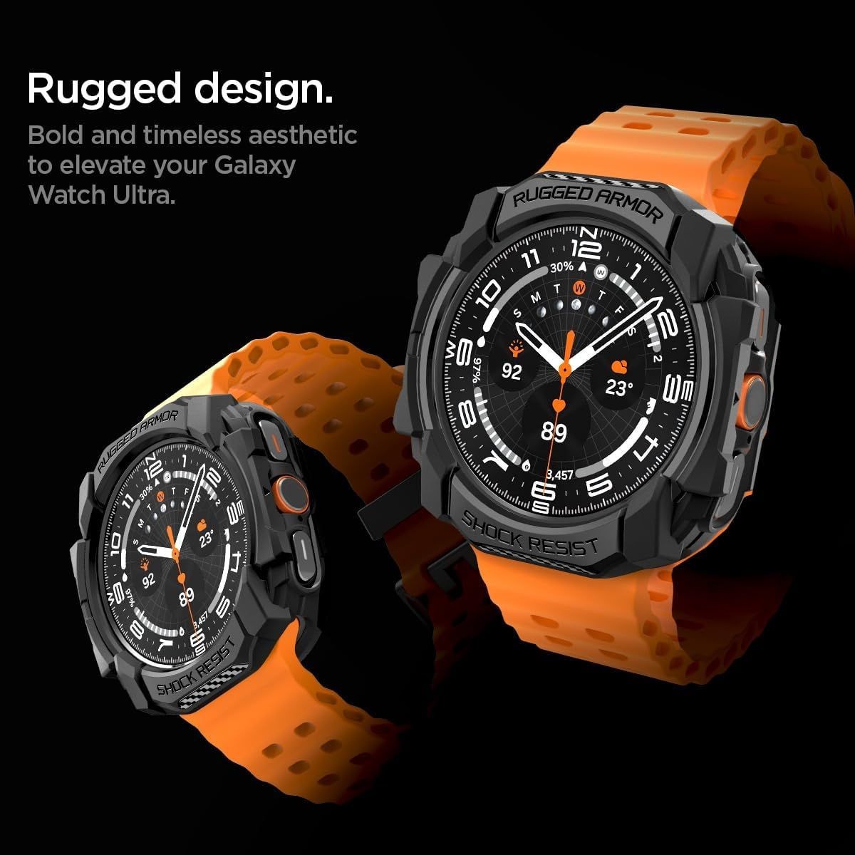 Rugged Armor Case for Samsung Galaxy Watch Ultra 47mm Durable TPU Cover