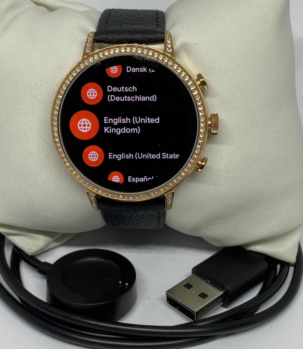 Fossil Gen 4 Authentic Digital Dial Smart Watch Custom Band FTW6011 DC516