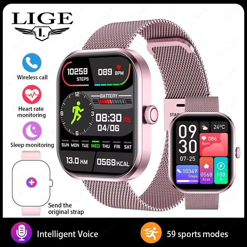 2026 Smart Watch For Men/Women, Waterproof Smartwatch Bluetooth iPhone Samsung