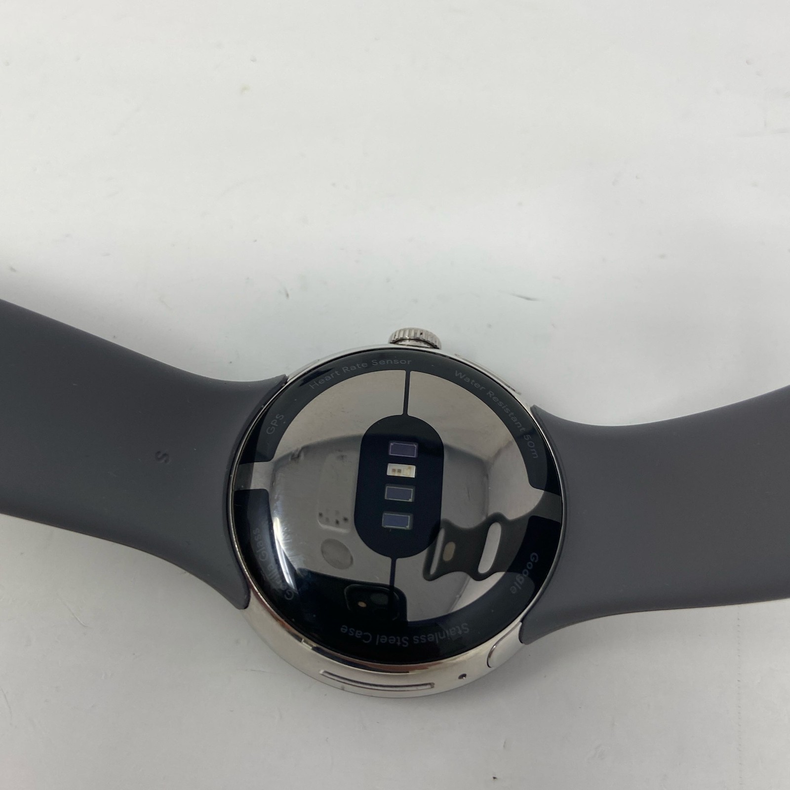 Google Pixel Watch LTE 41mm Polished Silver/Charcoal GA03304-US