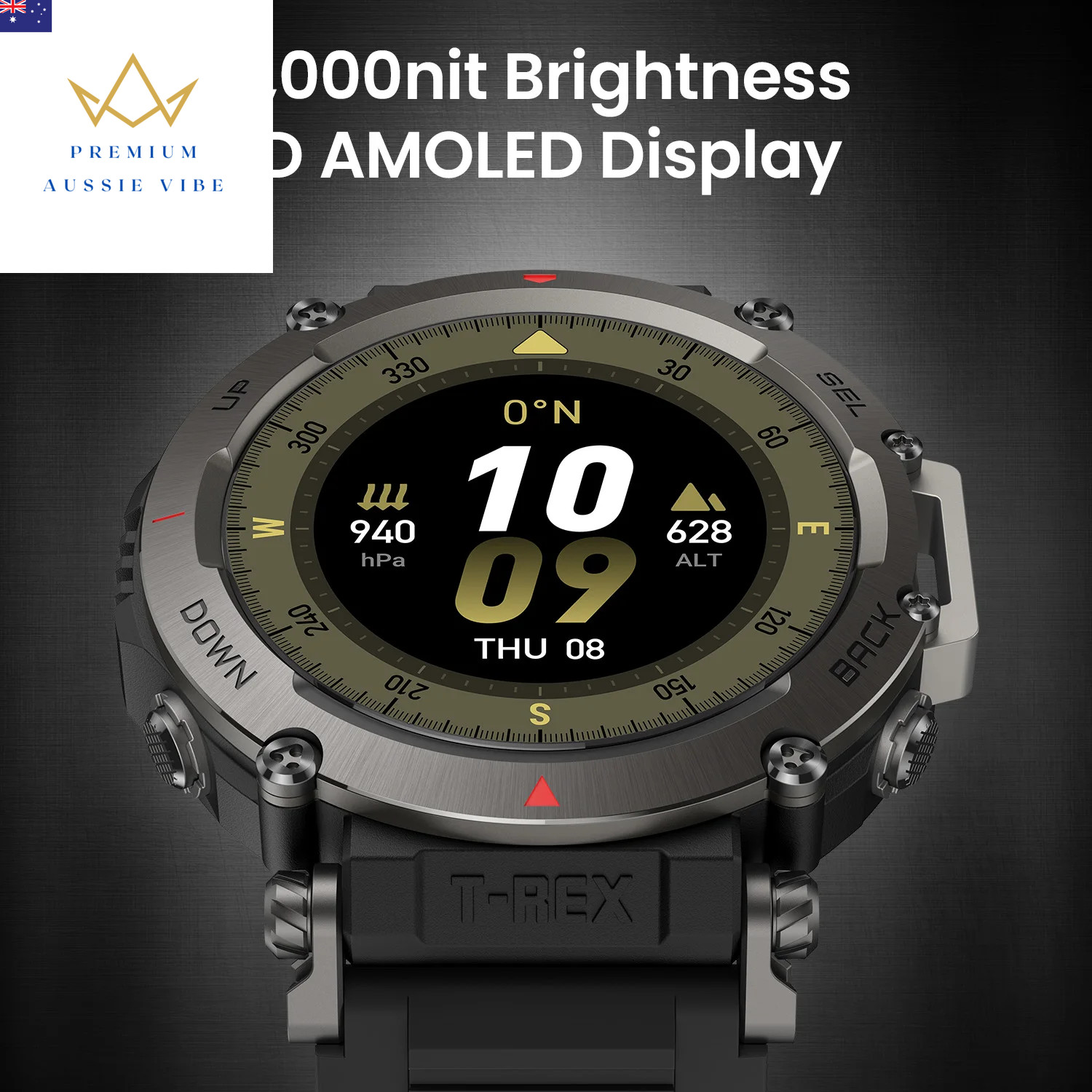 New T-Rex Ultra 47Mm Smart Watch Ultimate Outdoor GPS 20-Day Battery Life Smart