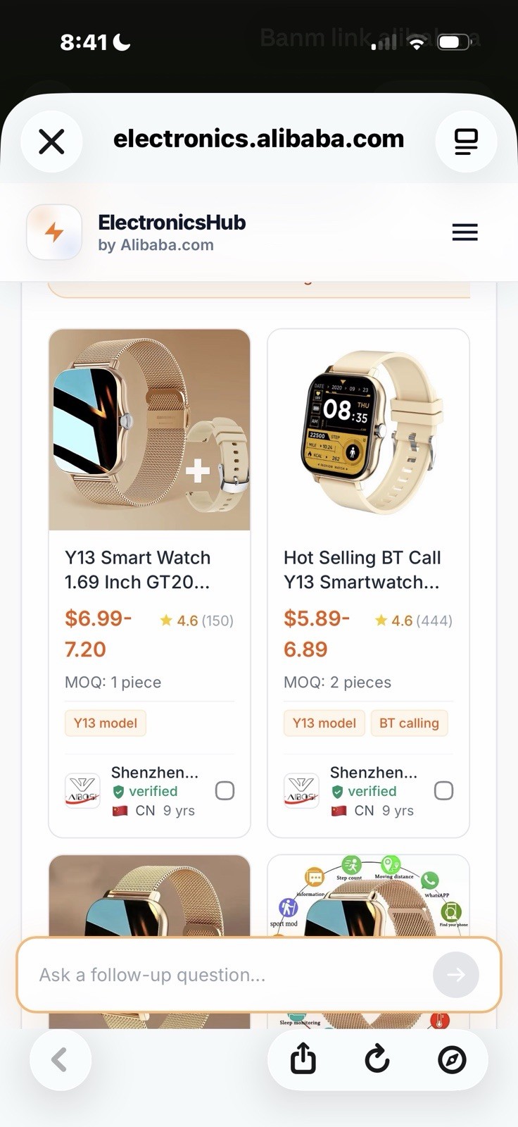 Smart Watch Bluetooth Call 1.69” HD Touch Screen Fitness Tracker Heart Rate