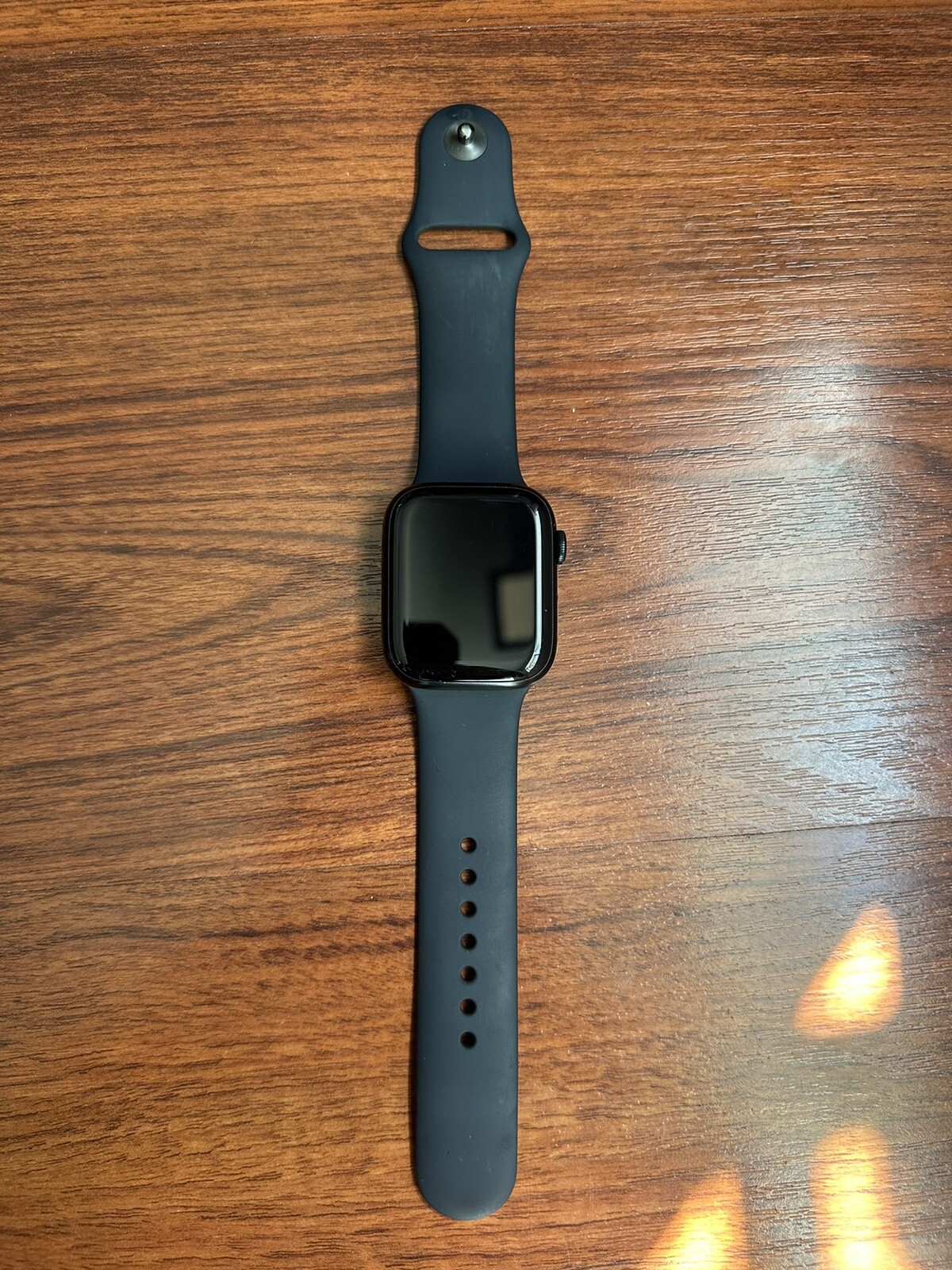 Apple Watch Series 7 45mm Aluminum Case with Sport Band – Midnight, Regular (GPS