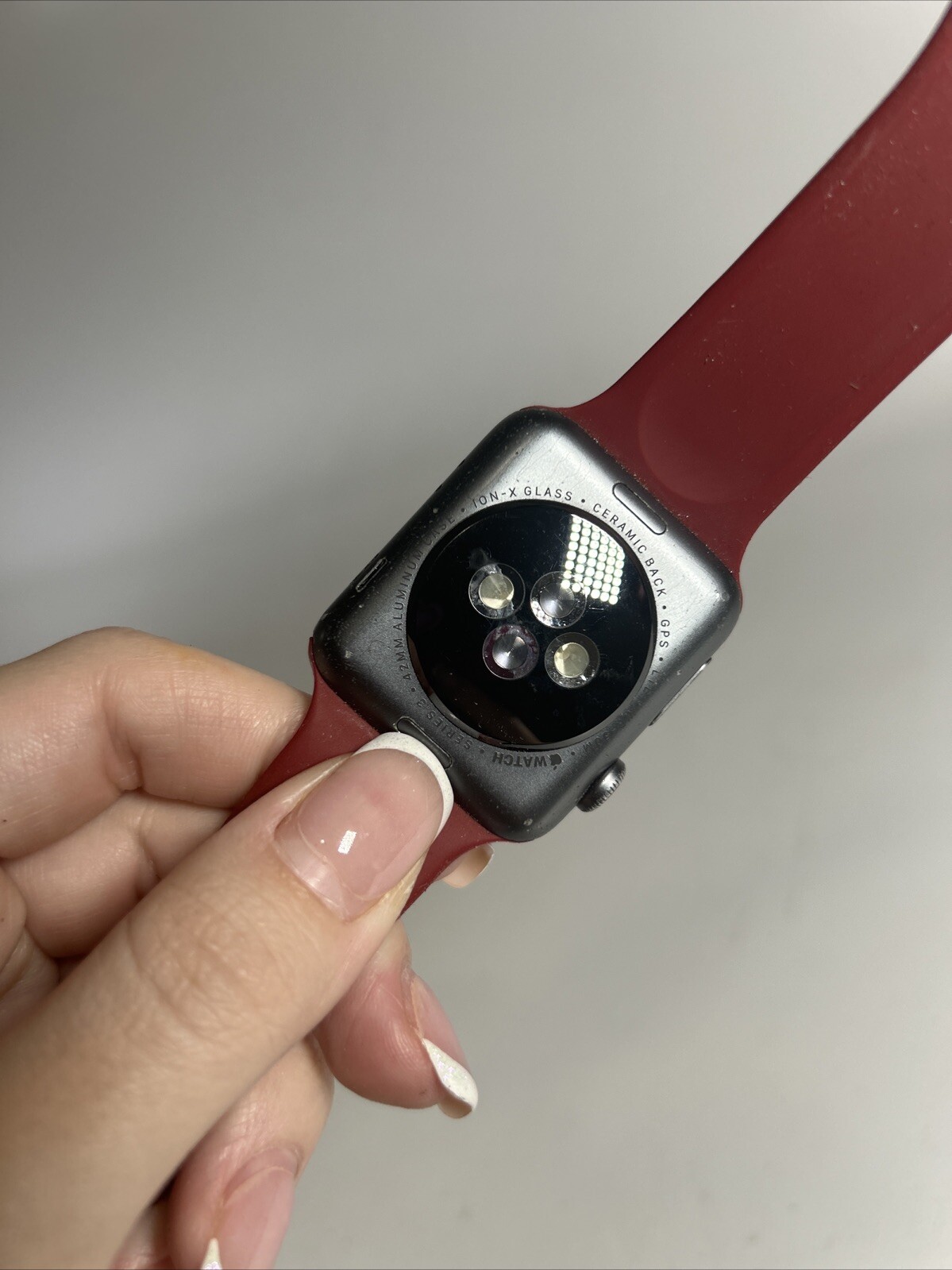 Apple Watch Series 3 42mm Red Sport Band For Parts