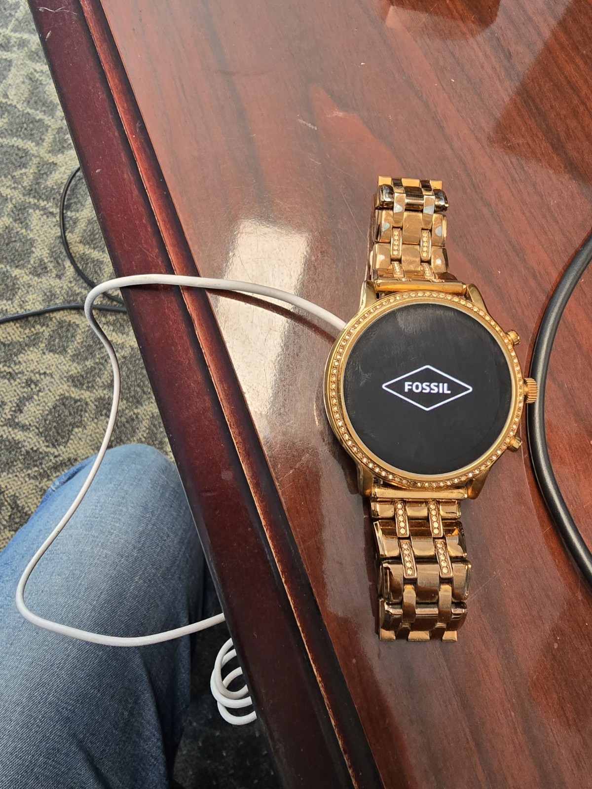 Fossil Gen 5E 42mm Gold Stainless Steel Smartwatch Wear OS Bluetooth HR 4GB