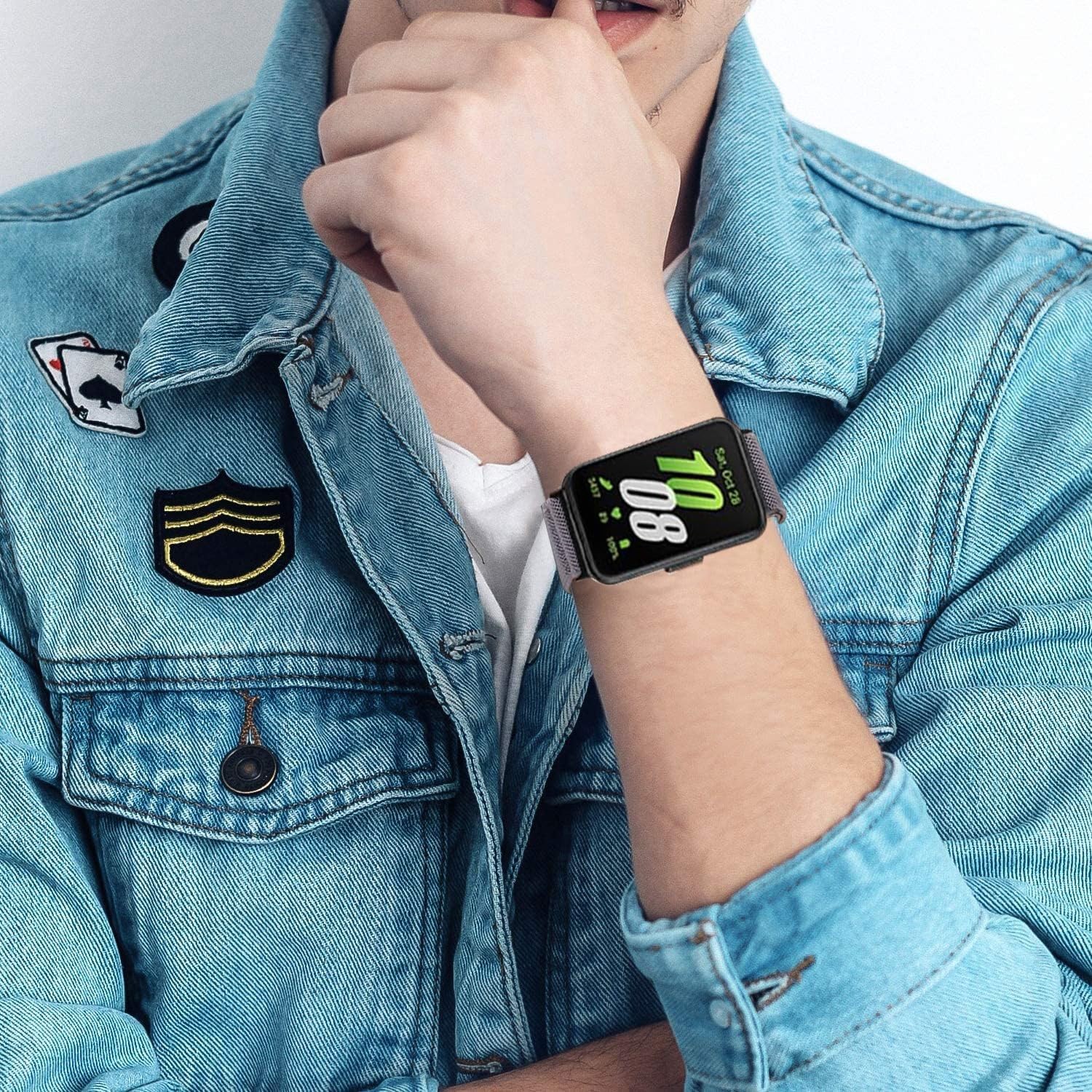 3 Pack Stretchy Nylon Strap Compatible with Samsung Galaxy Fit 3 SM-R390