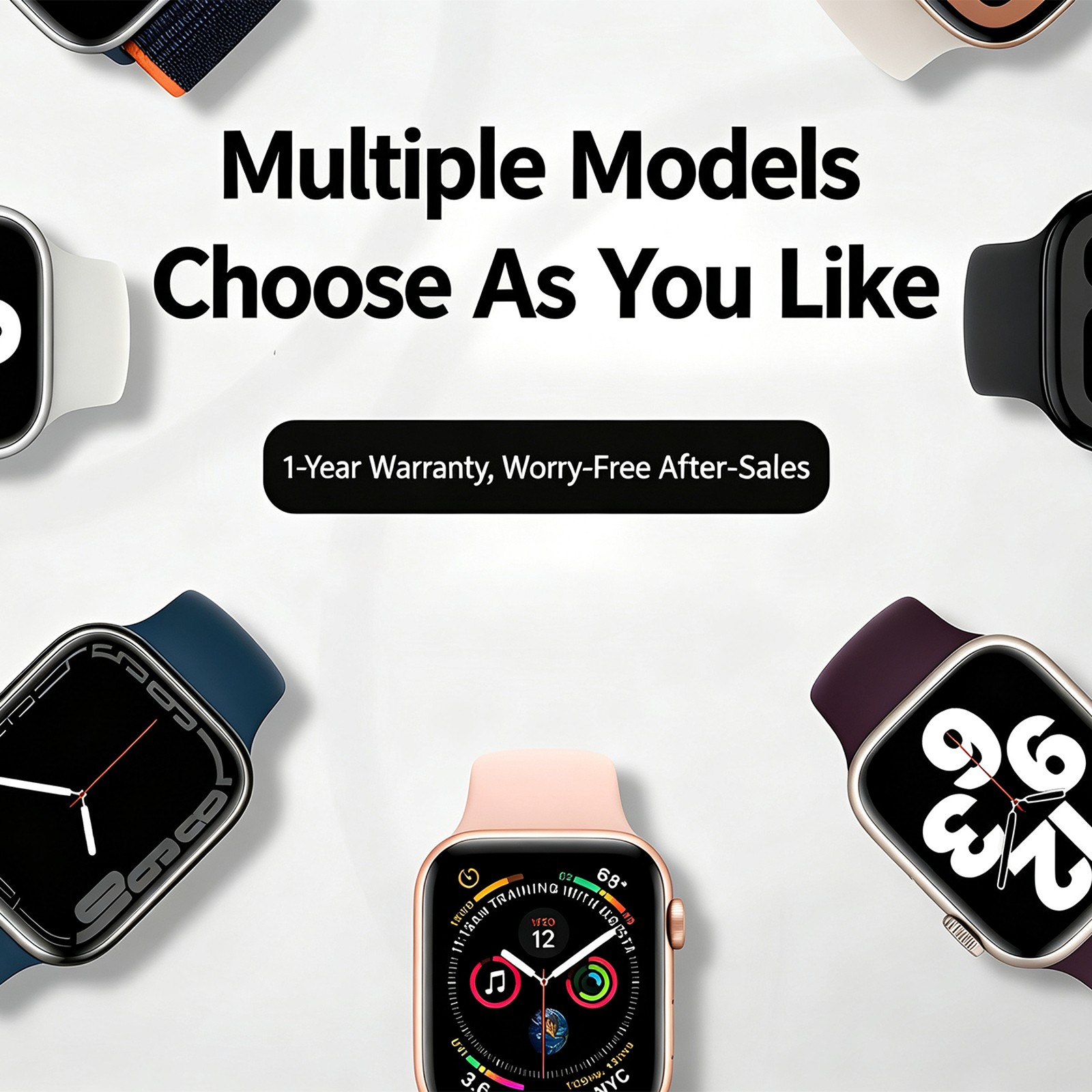 Mint Apple Watch Series 8 2022 41MM 45mm (GPS + Cellular) Unlocked Smart Watch
