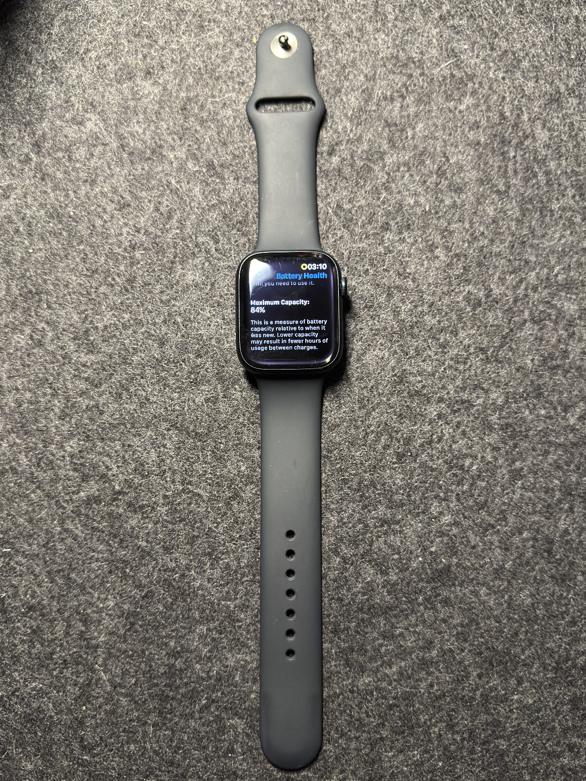 Used Apple Watch Series 8 45mm Midnight M/L sport band
