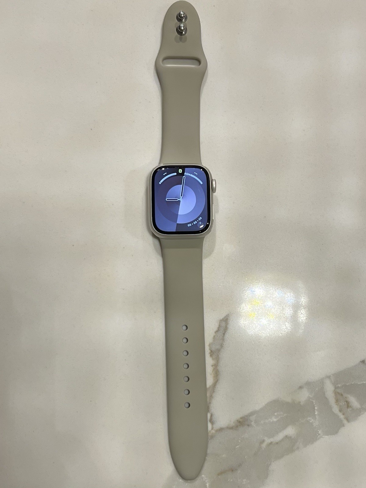 Apple Watch Series 7 GPS Cellular 41mm Aluminum Sport Band – Starlight MKMY3LL/A