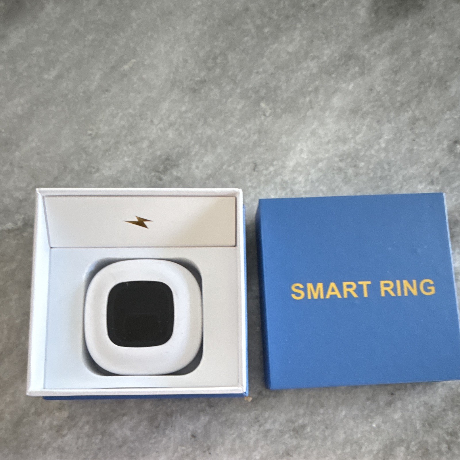 WEBAMOUS SY16 Smart Ring Black Size 9 Bluetooth Android/iOS w/ Charging Case
