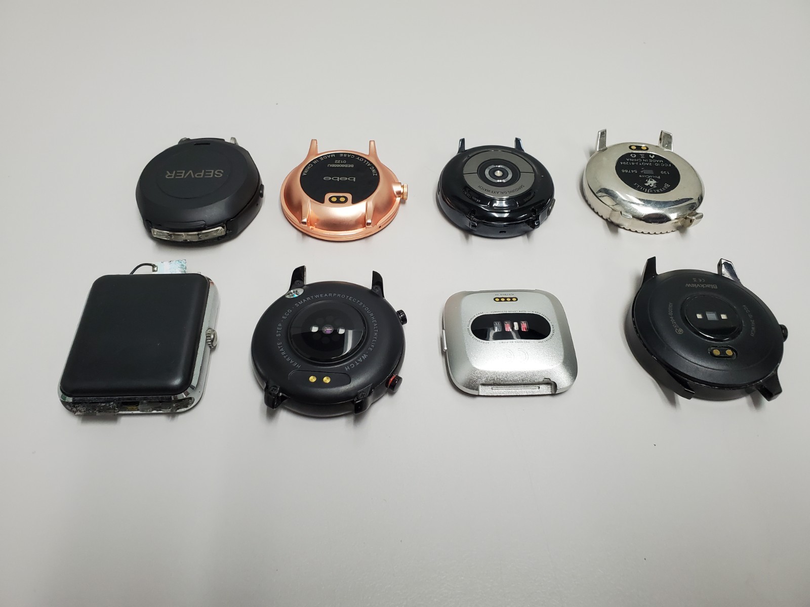 Lot of 8 Assorted Smart Watches & Fitness Devices NO CHARG NO BAND-FITBIT ITOUCH