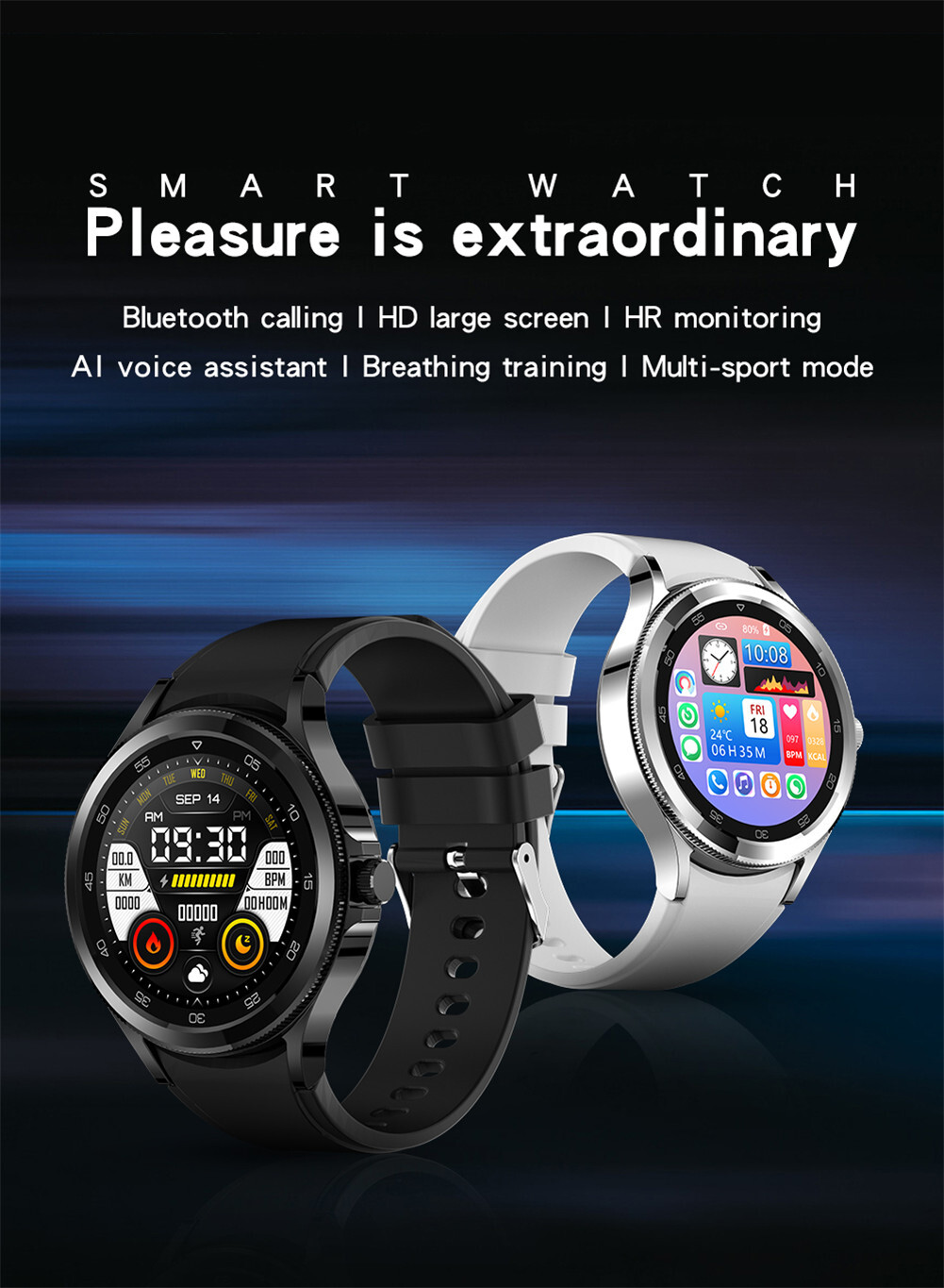 Smart Watch Bluetooth Call Reminder Watches Men Women Fitness Tracker Bracelets