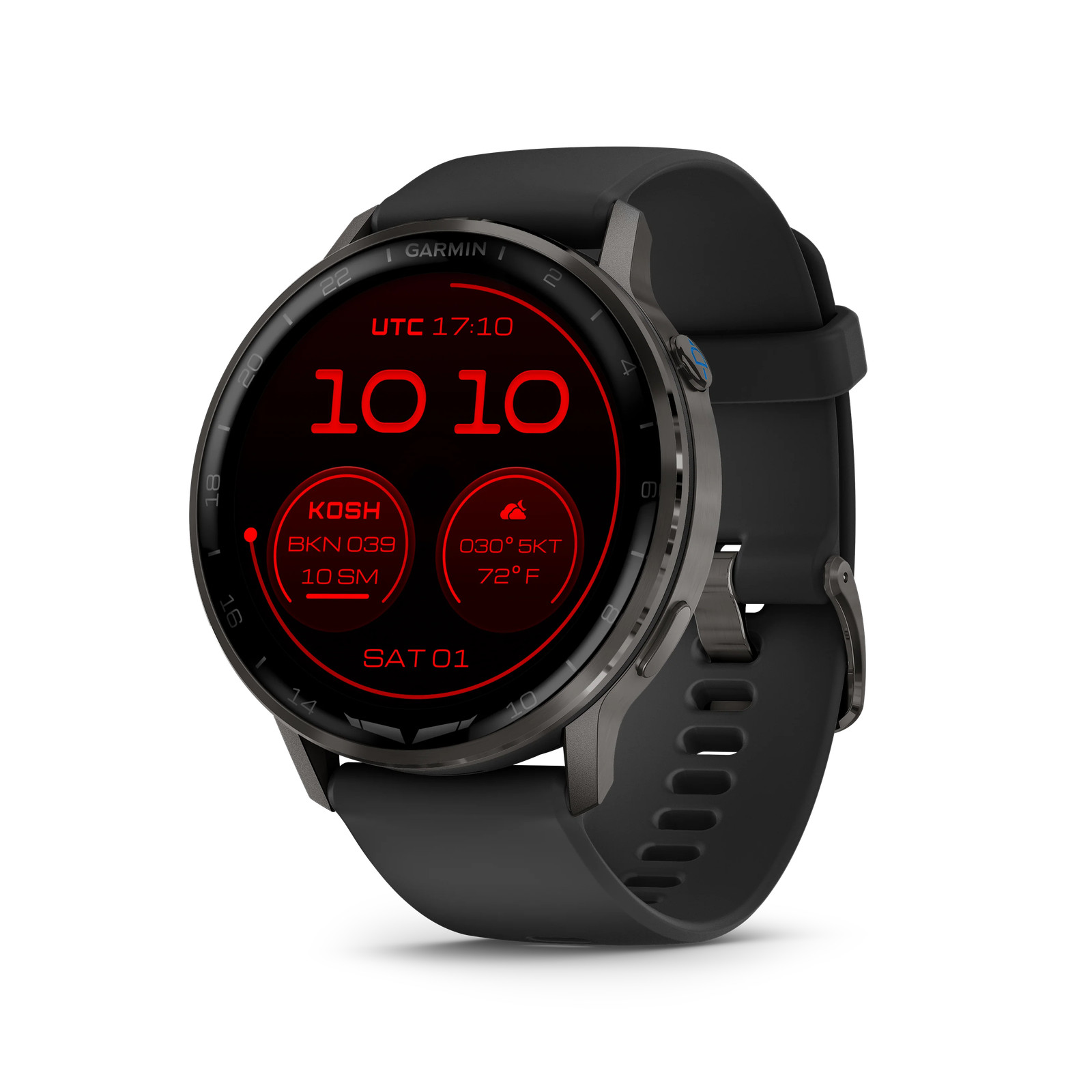 Garmin D2 Air X15 Slate with Black Silicone Band Smartwatch 010-03014-51