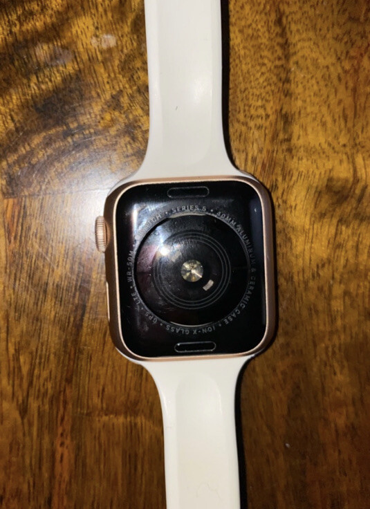 Apple Watch Series 5 40mm Gold Aluminum Case with Pink Sport Band (MWWP2LL/A)…