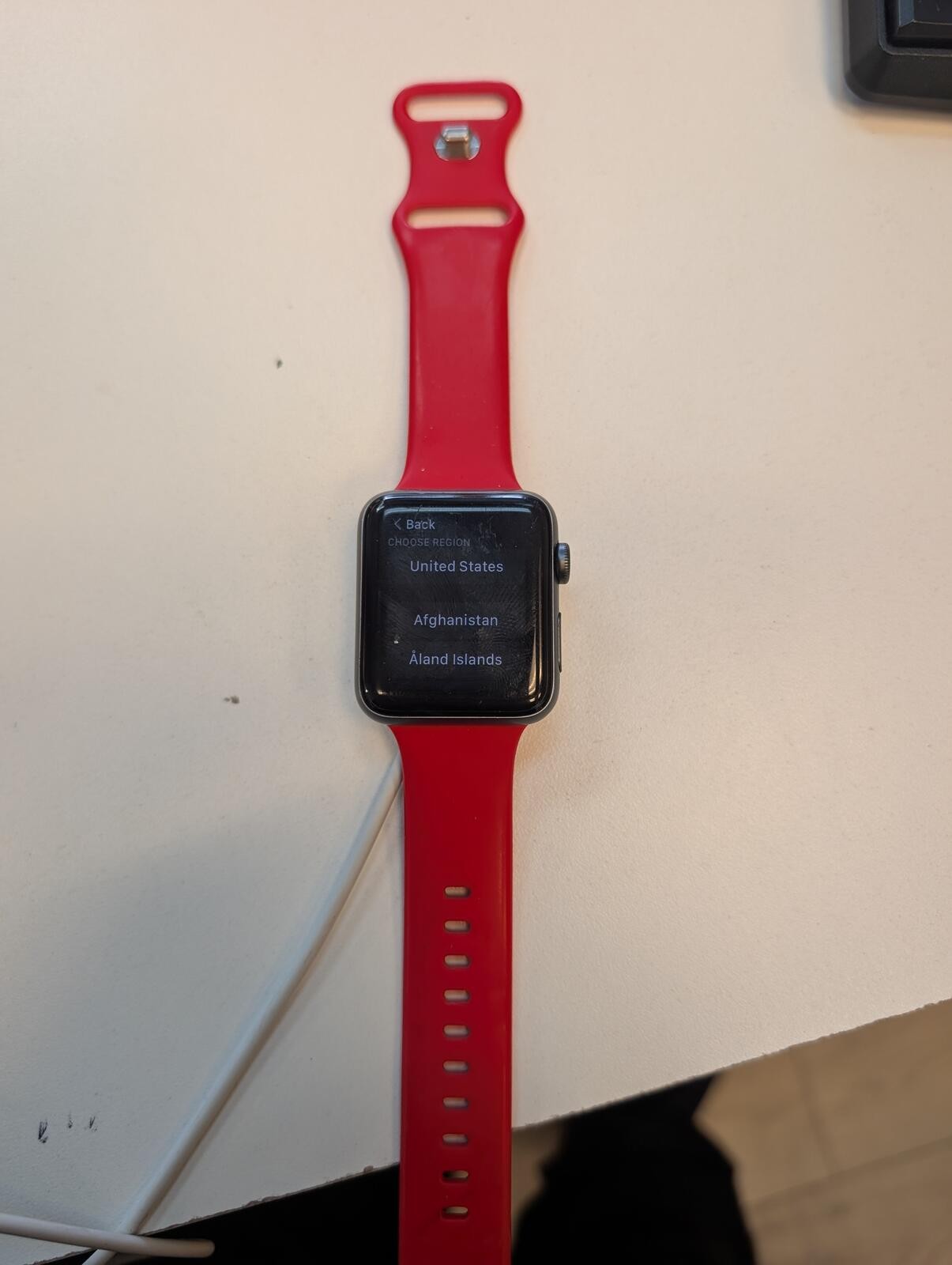 Apple Watch Series 3 42mm with Red Sports Free Shipping