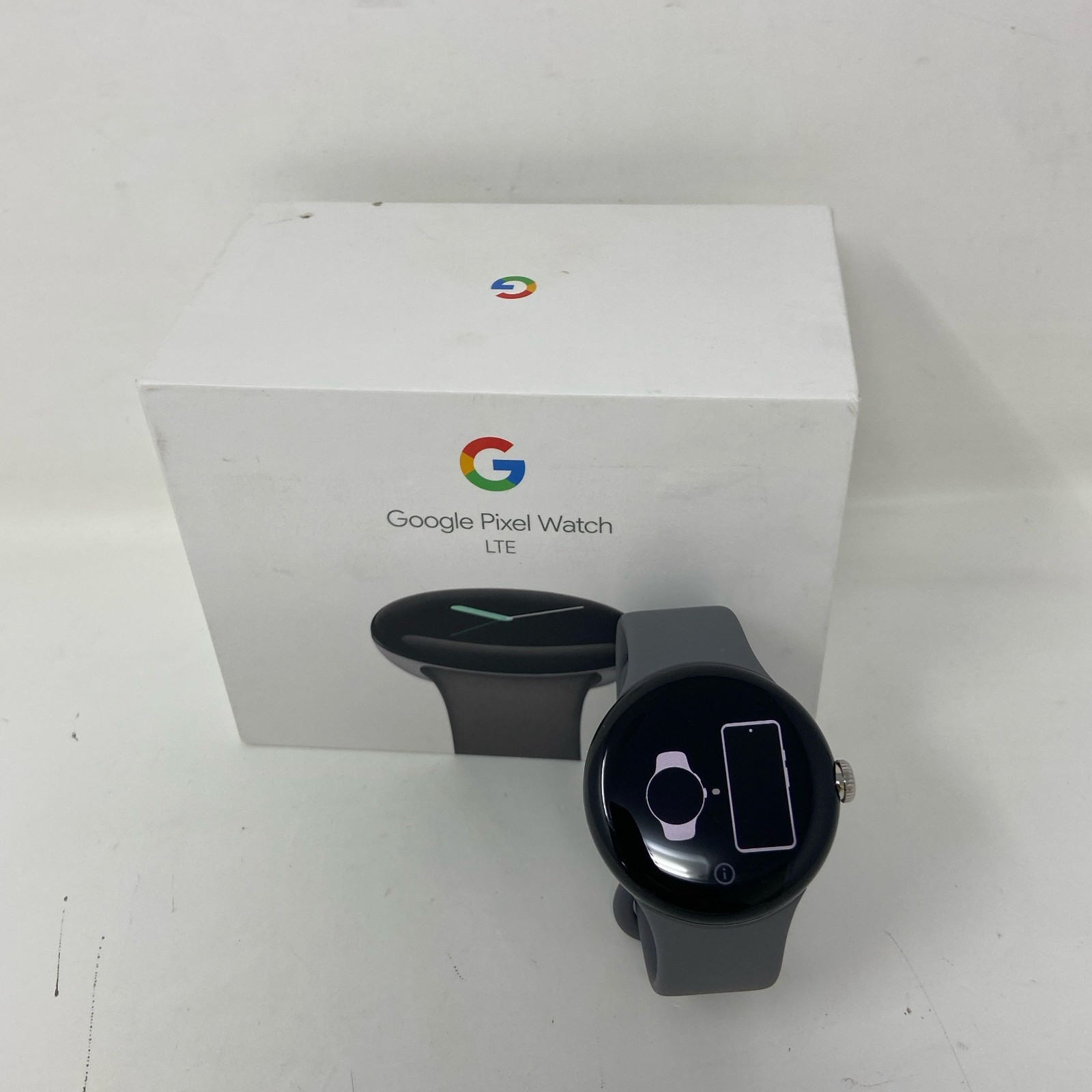 Google Pixel Watch LTE 41mm Polished Silver/Charcoal GA03304-US