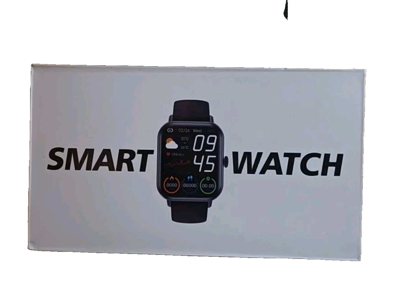 Smart Watch For Android & iPhone Black Msg Alert, Heart Rate, Sleep, Steps (B9)