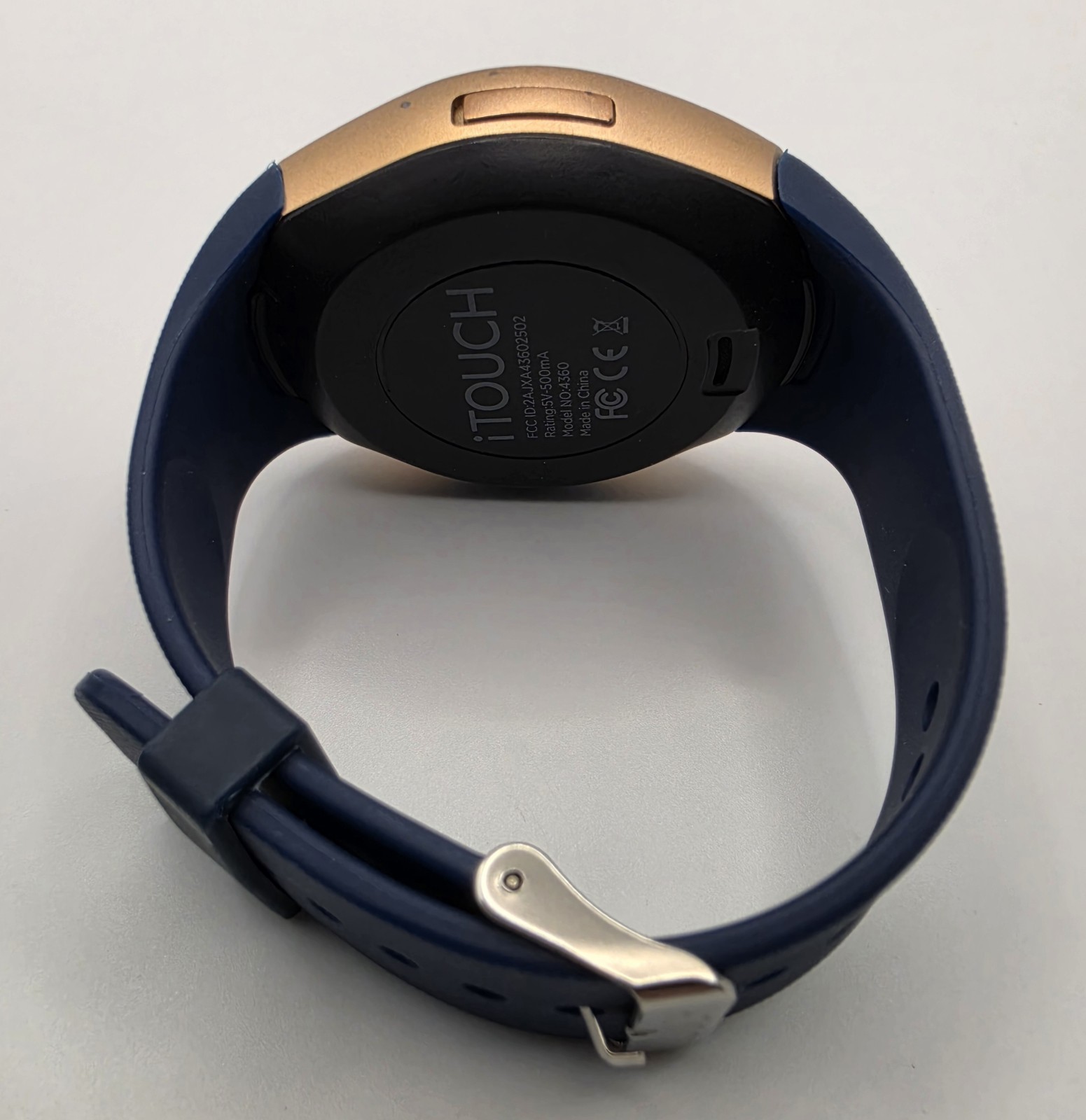 iTOUCH Curve ITR4360 Smartwatch Gold With Blue Band W/Chgr